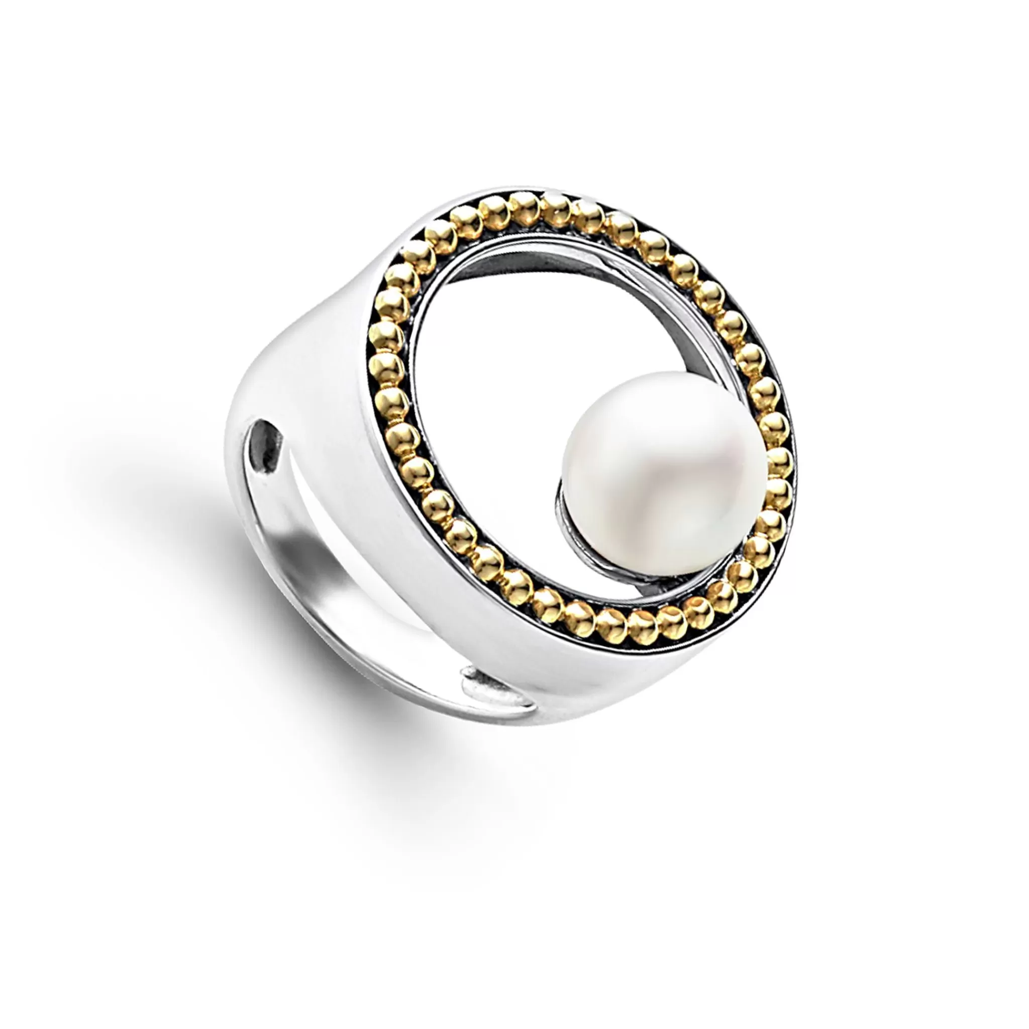 Best LAGOS Circle Pearl Statement Ring