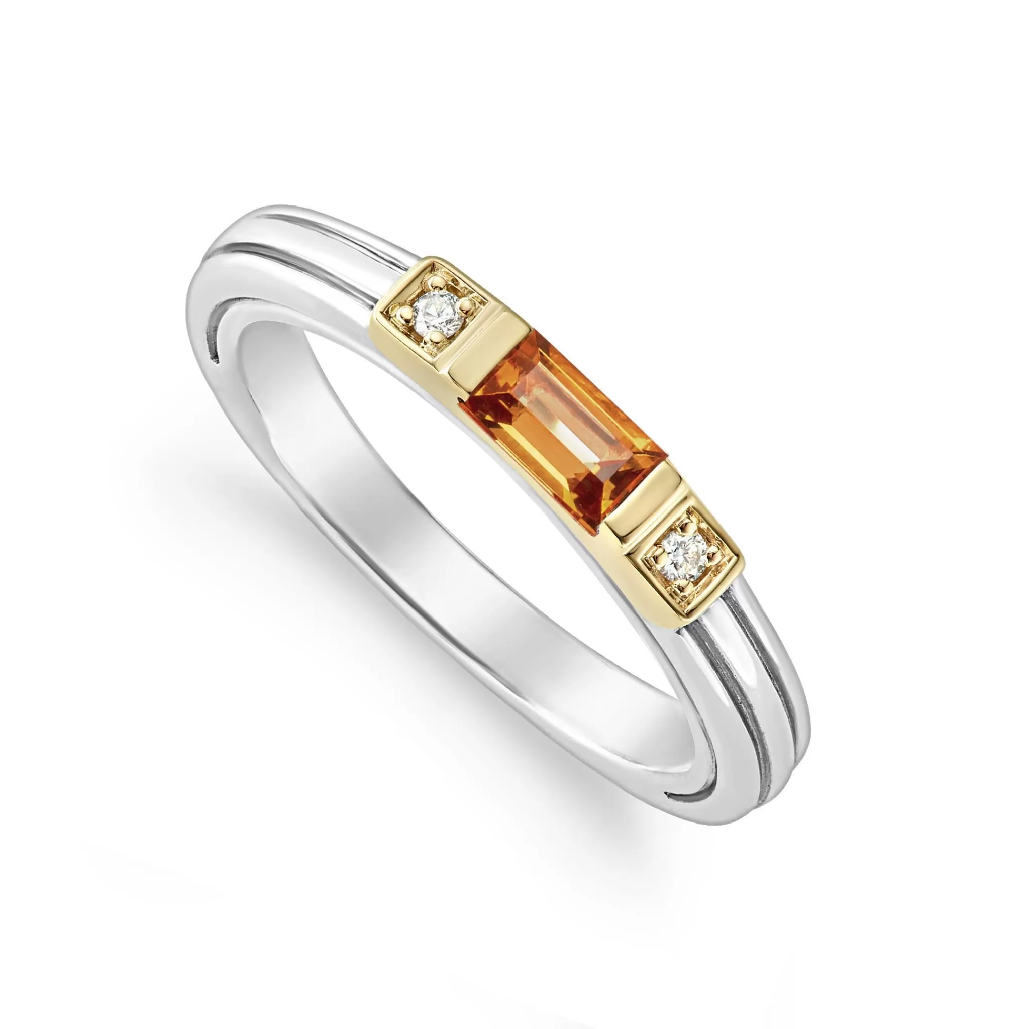 Discount LAGOS Citrine And Diamond Stacking Ring