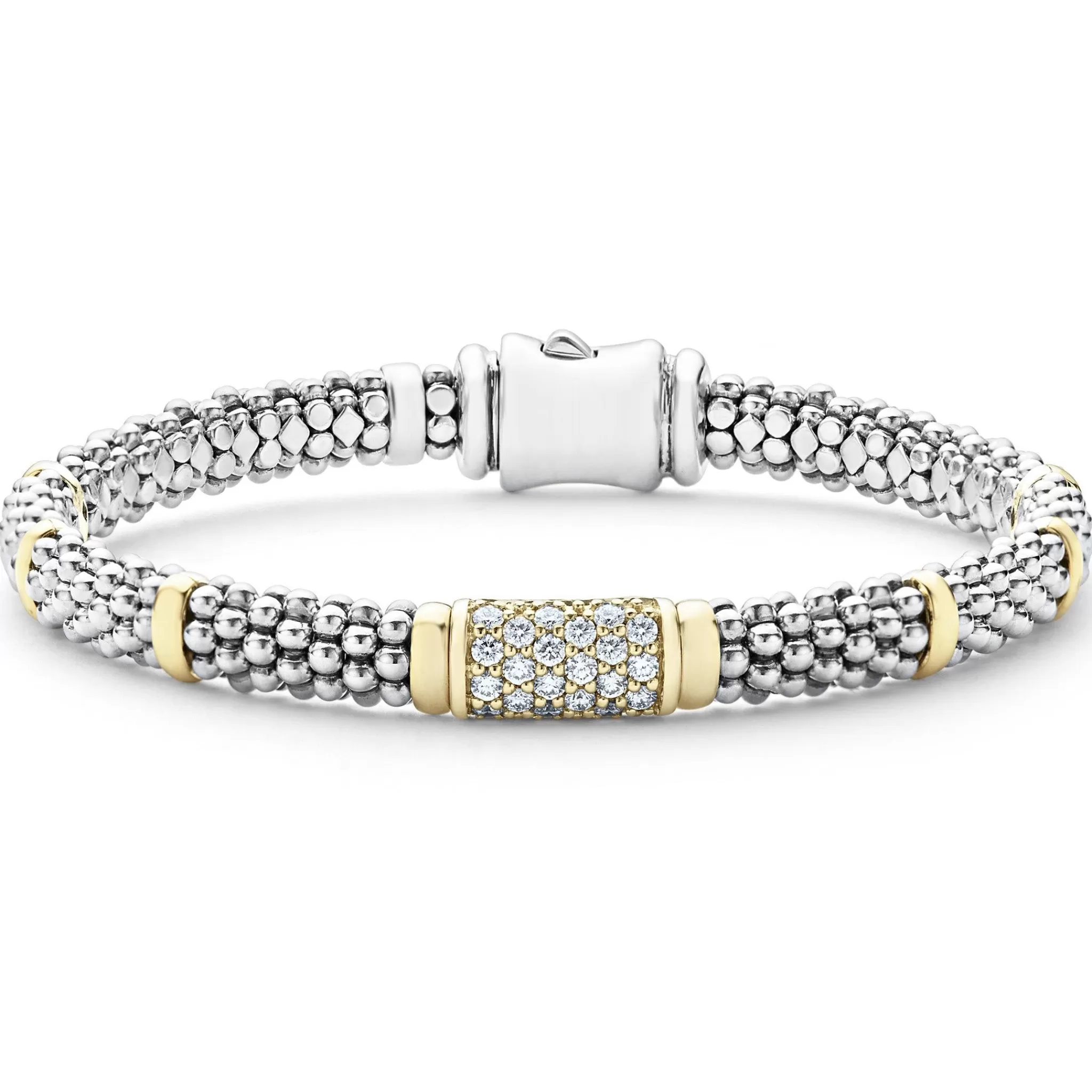 Fashion LAGOS Diamond Caviar Bracelet | 6Mm