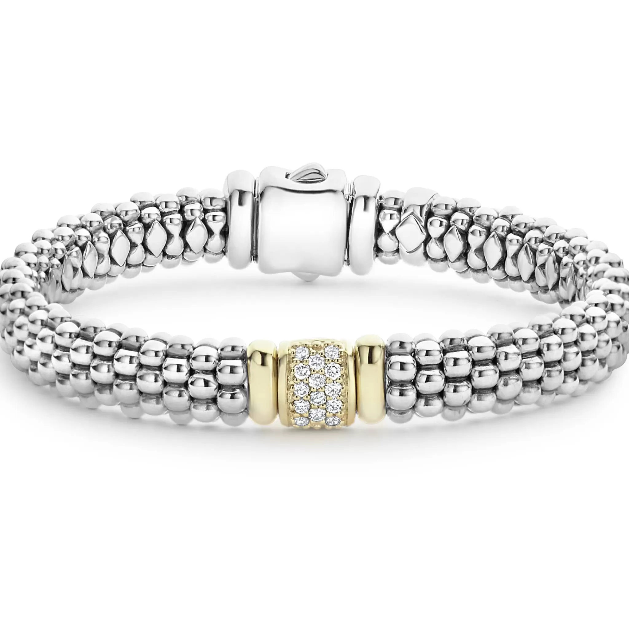 Outlet LAGOS Diamond Caviar Bracelet | 9Mm