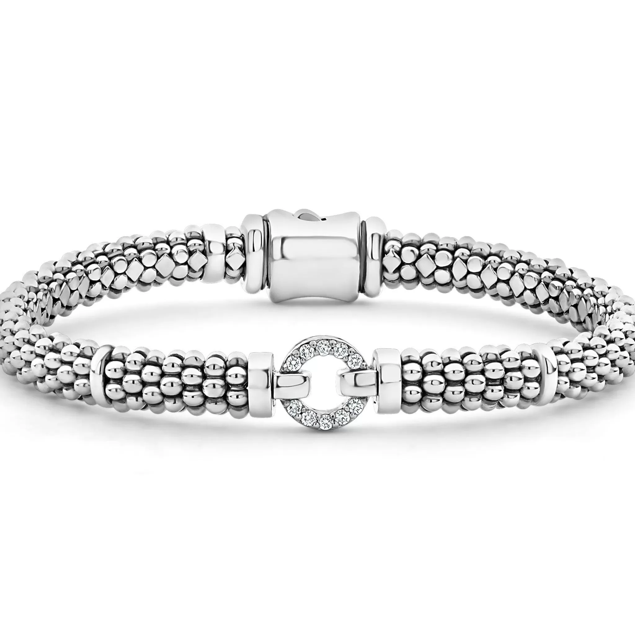 Best Sale LAGOS Diamond Circle Caviar Bracelet | 6Mm