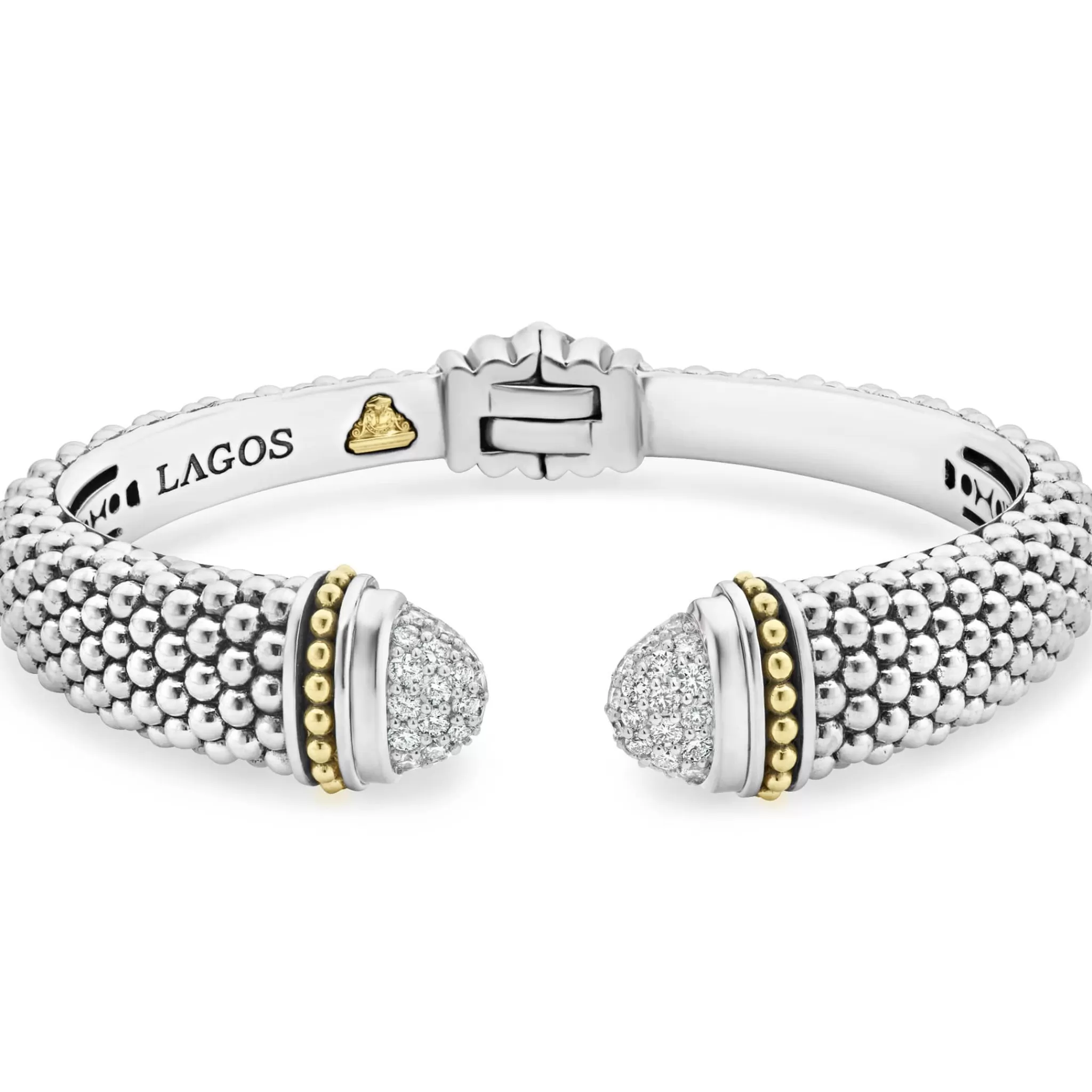 Fashion LAGOS Diamond Cuff Bracelet | 12Mm