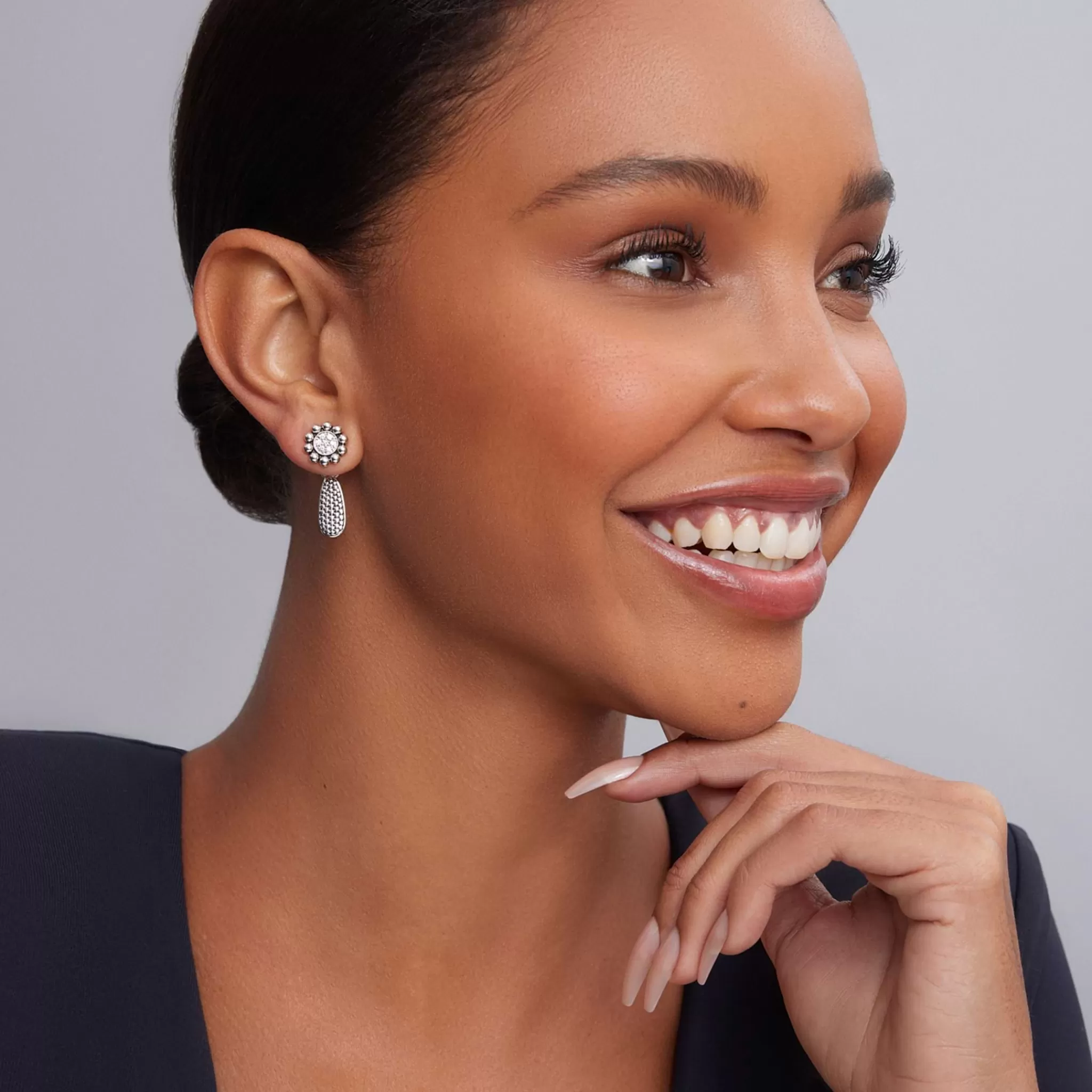 Store LAGOS Diamond Drop Earrings