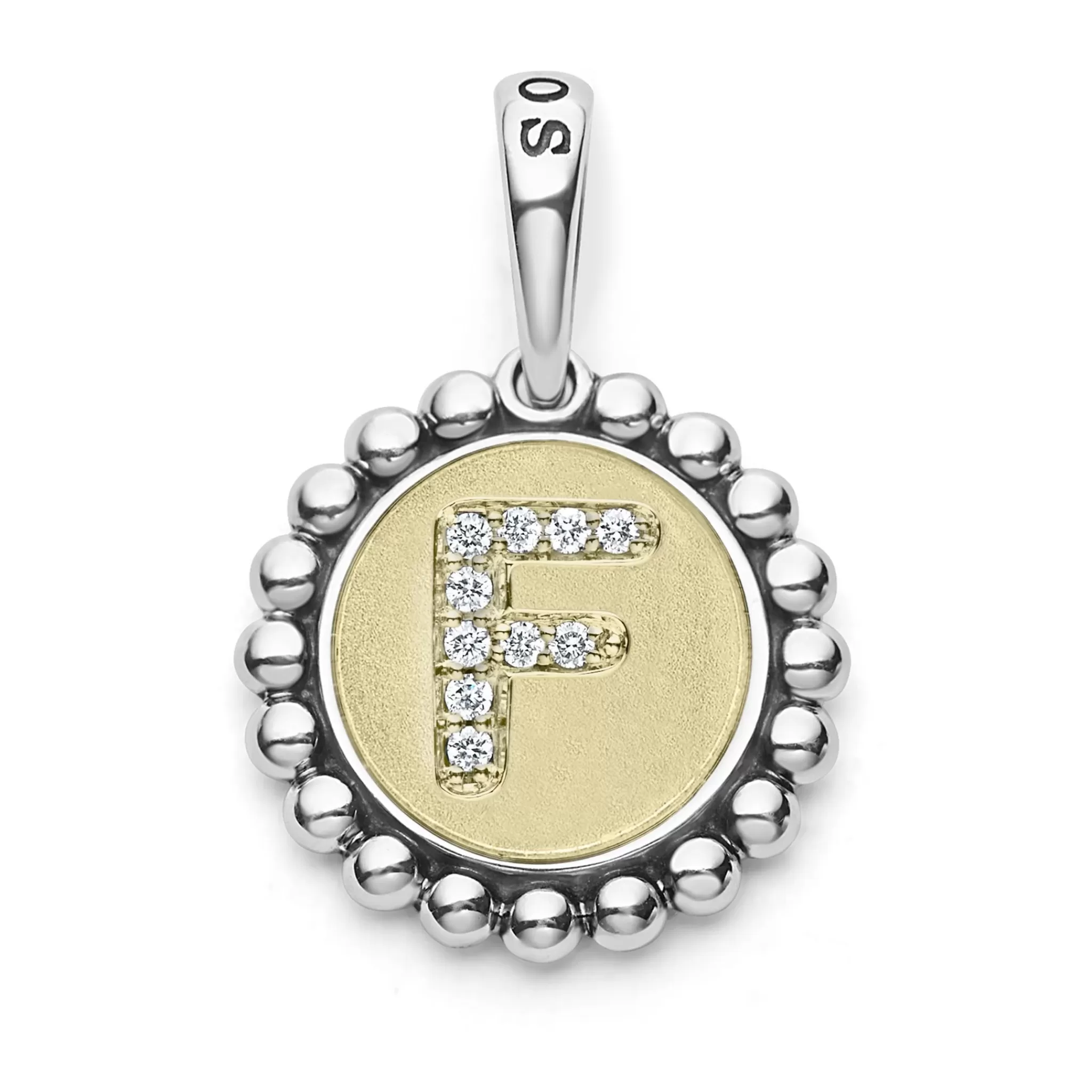 New LAGOS Diamond F Initial Charm