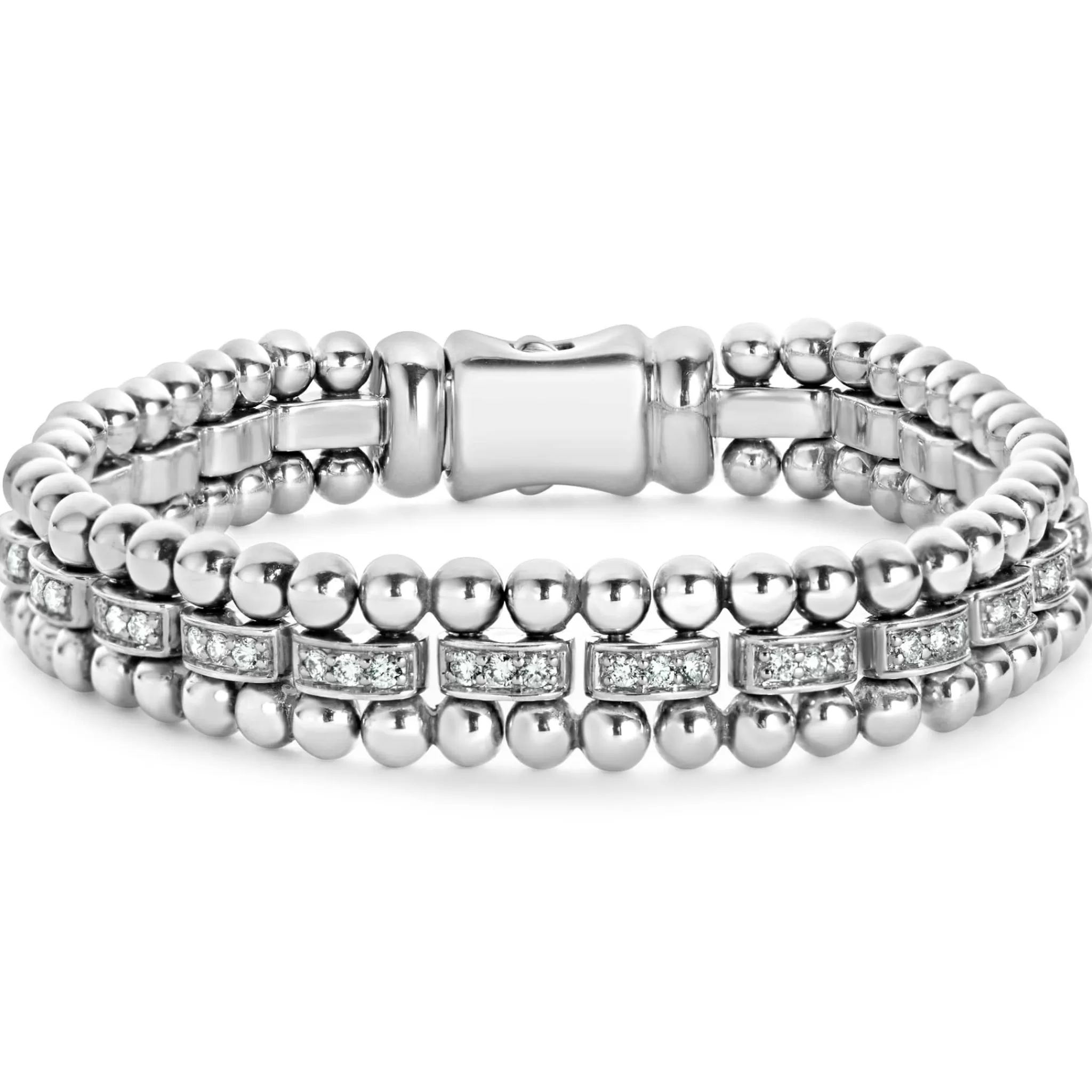 Best LAGOS Diamond Link Bracelet | 9Mm