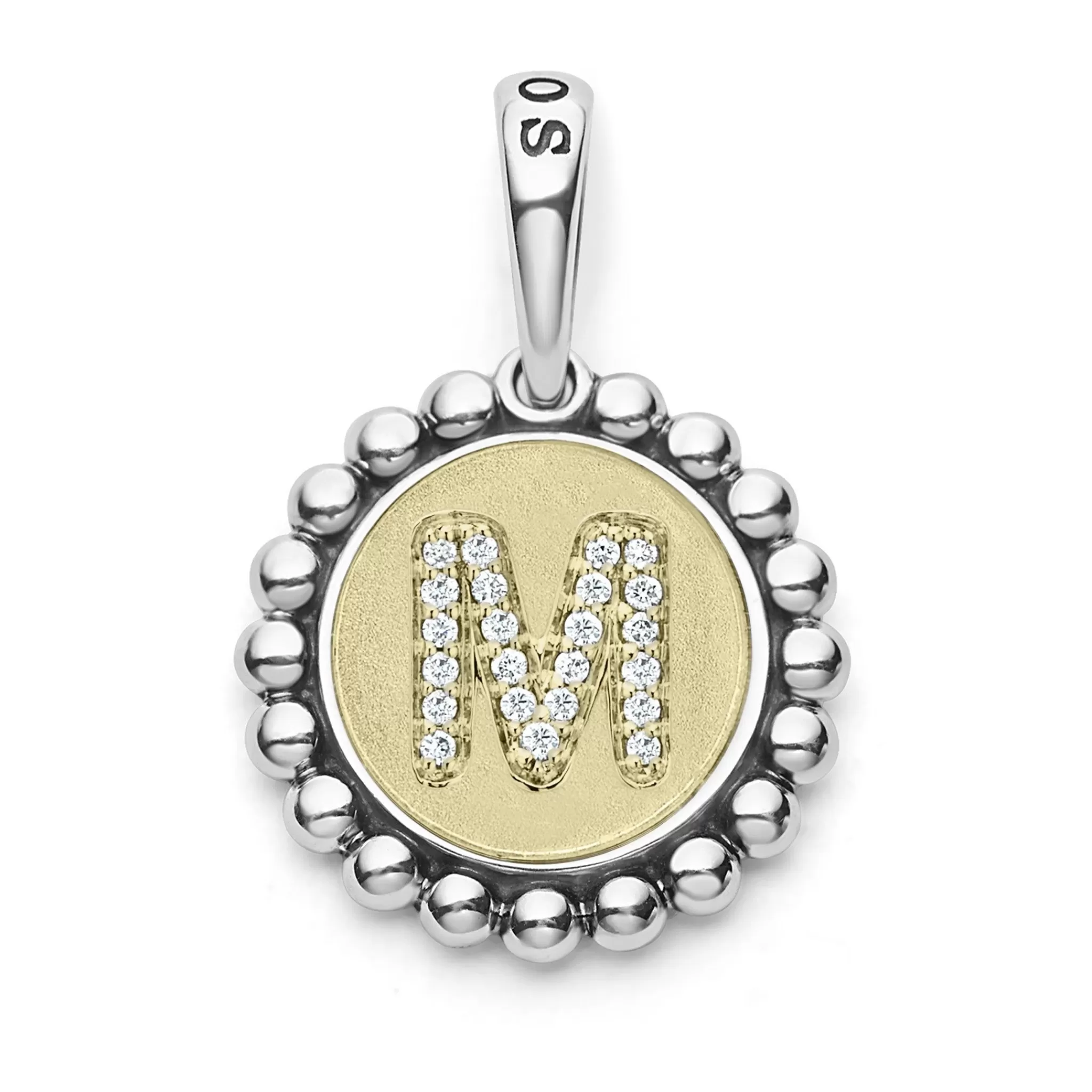 Shop LAGOS Diamond M Initial Charm