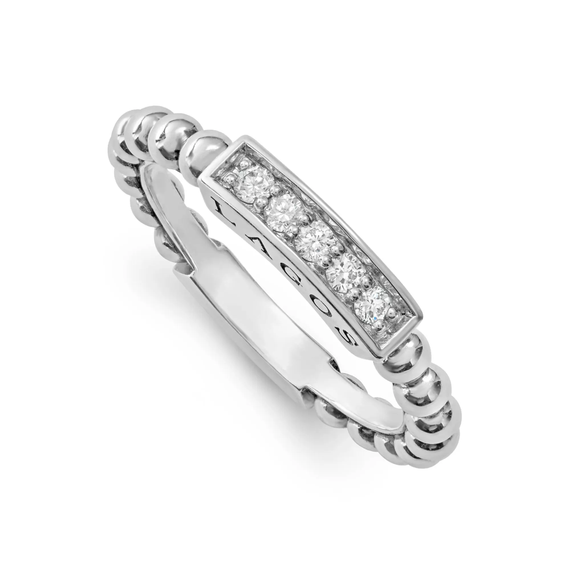 Online LAGOS Diamond Stacking Ring