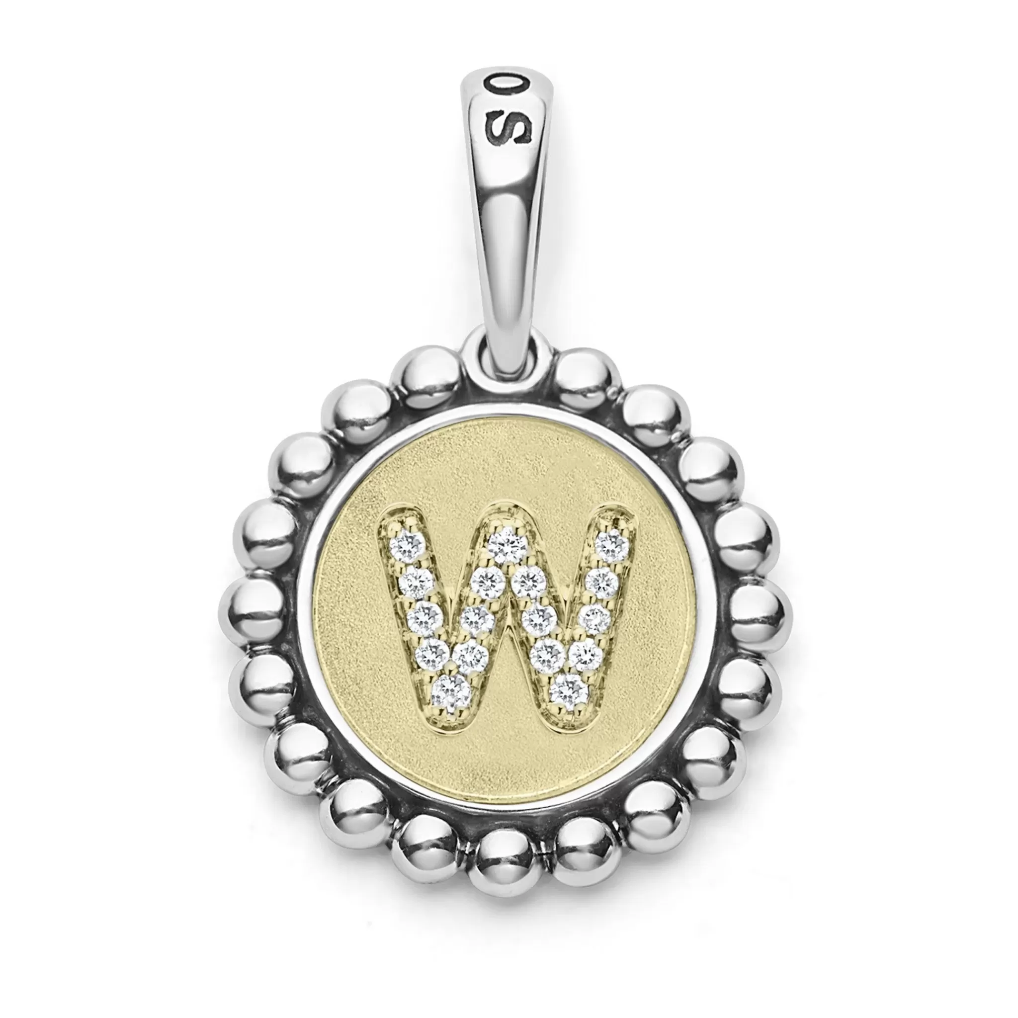 Best Sale LAGOS Diamond W Initial Charm