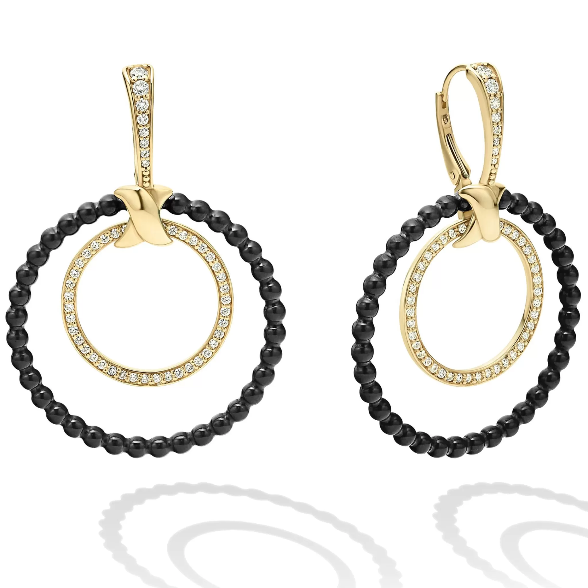 Best LAGOS Double Circle 18K Gold And Diamond Earring Set