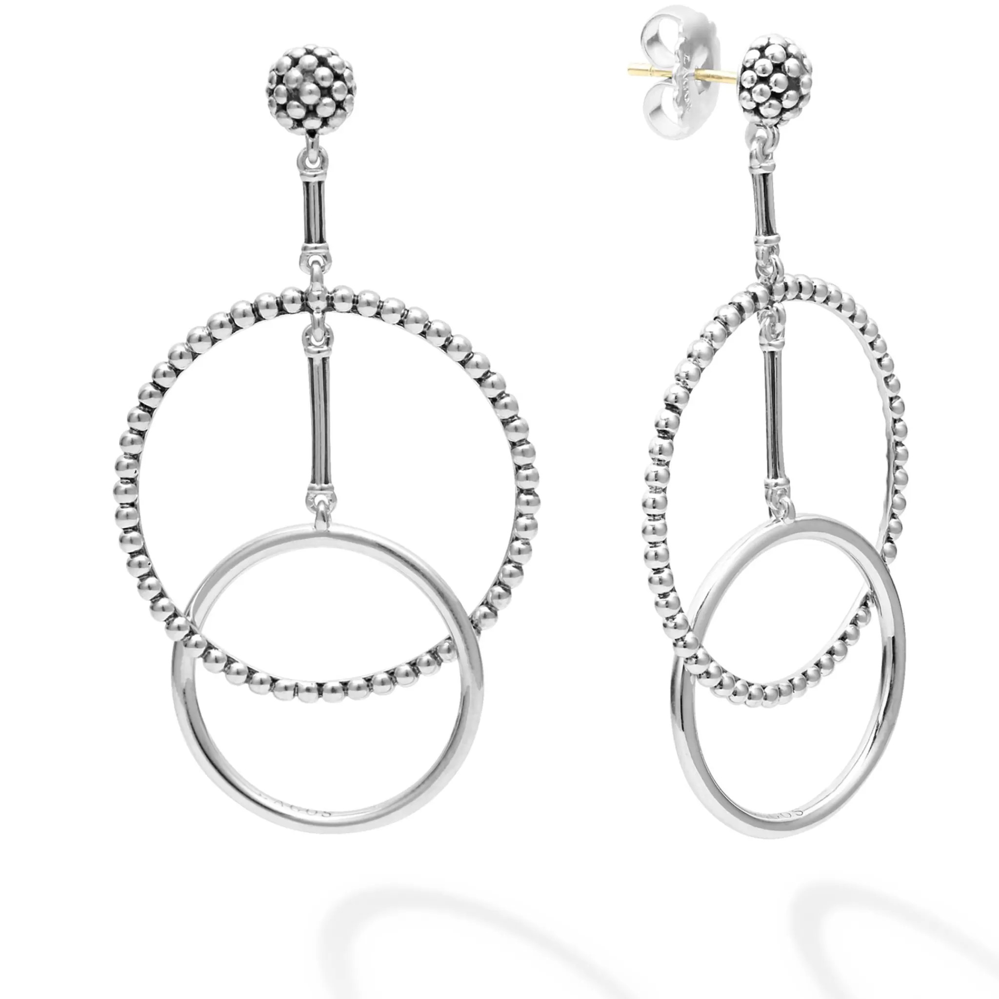 Online LAGOS Double Circle Drop Earrings