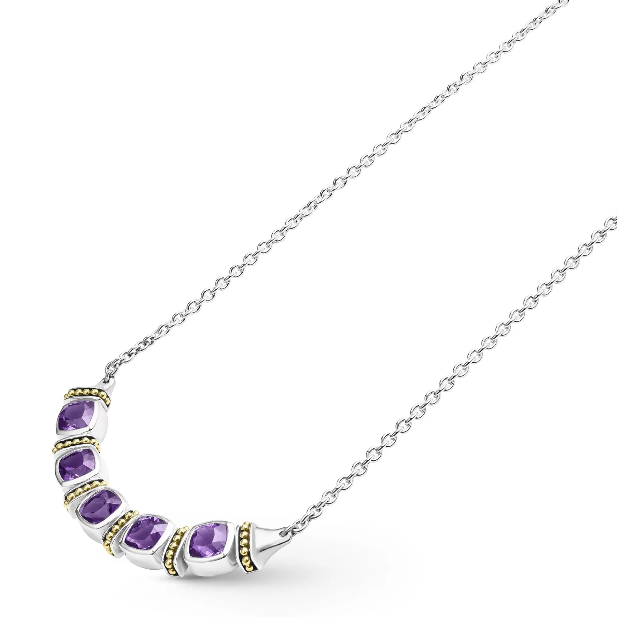 Best Sale LAGOS Five Station Amethyst Necklace