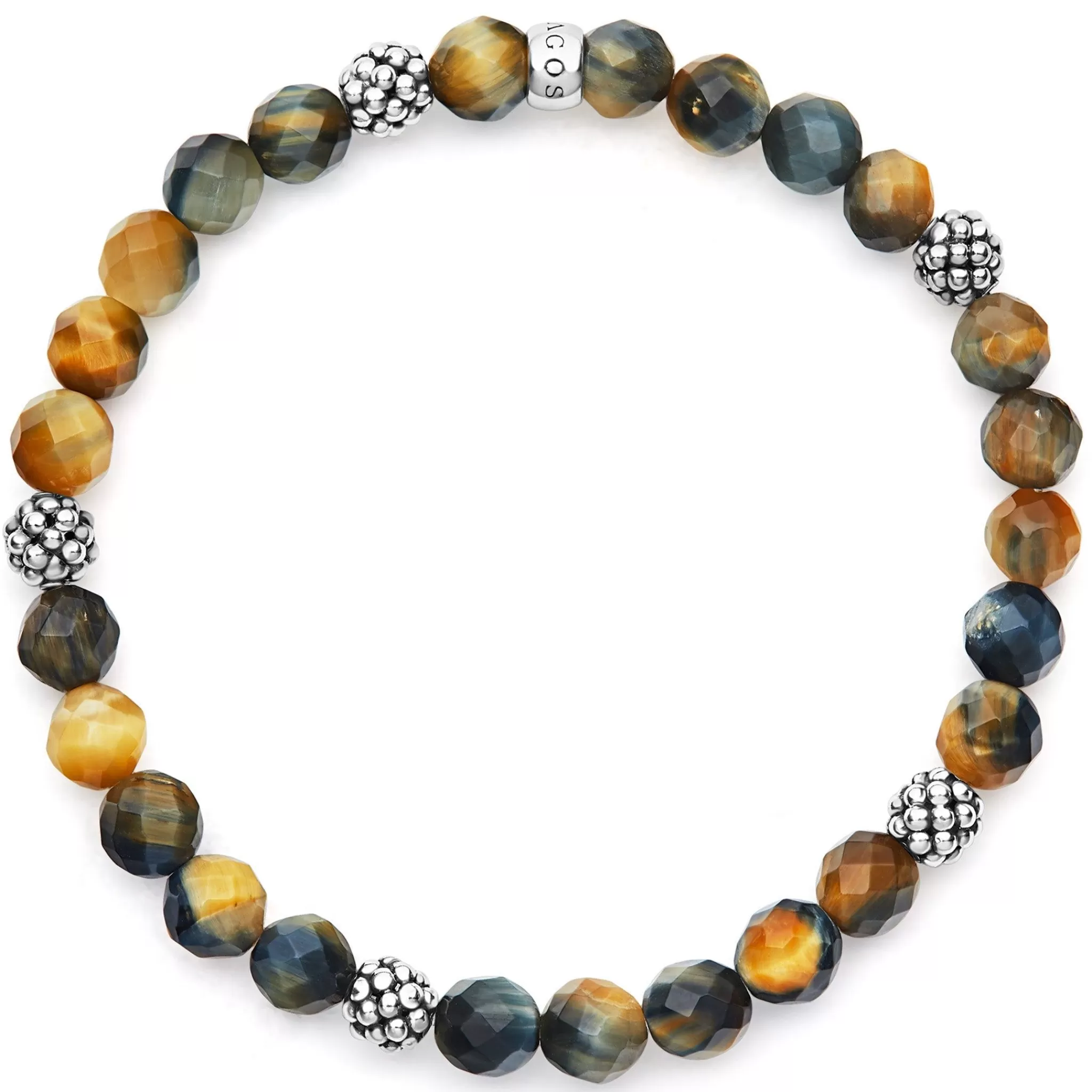 Shop LAGOS Five Station Silver Tigereye Bead Bracelet