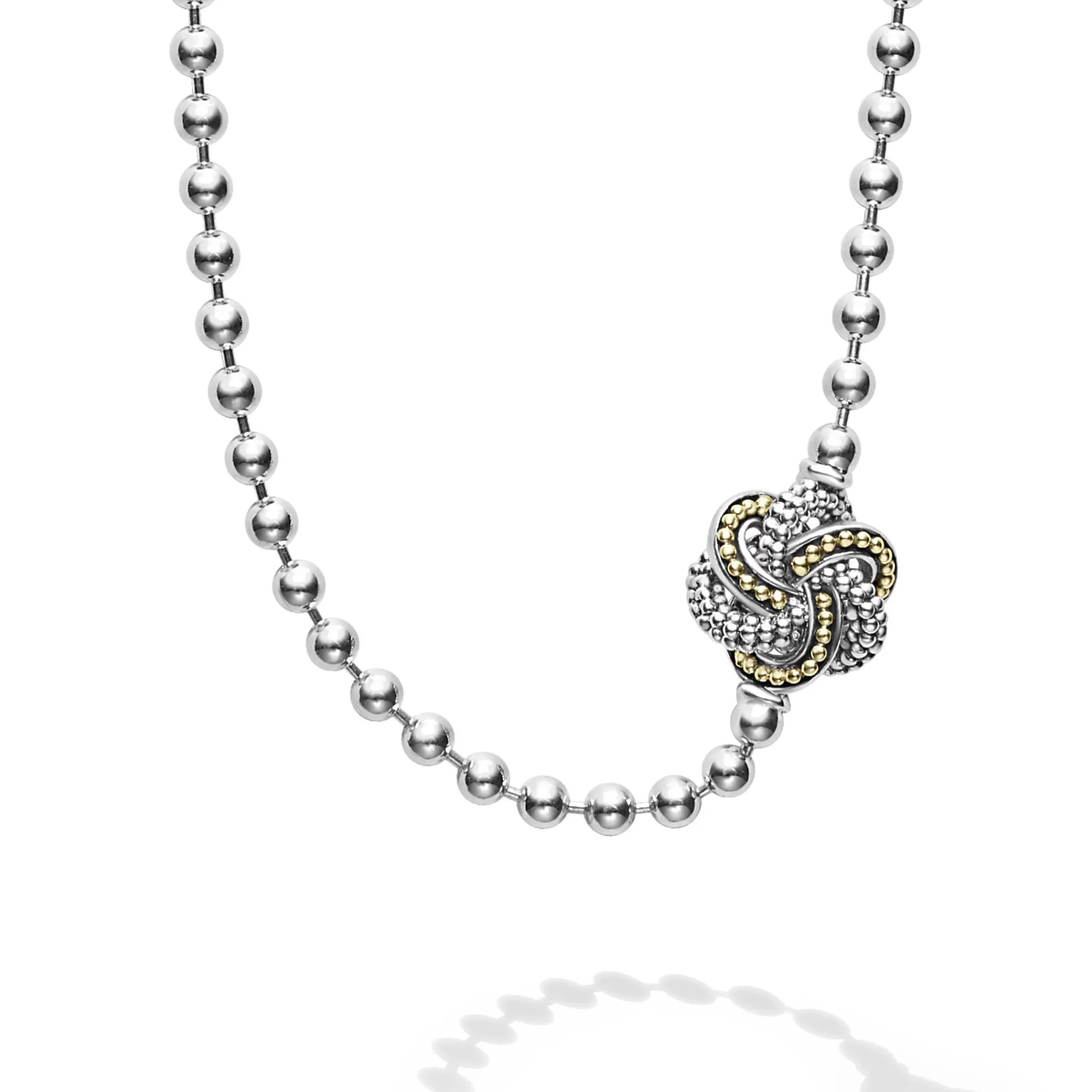 Cheap LAGOS Five Station Two-Tone Love Knot Necklace