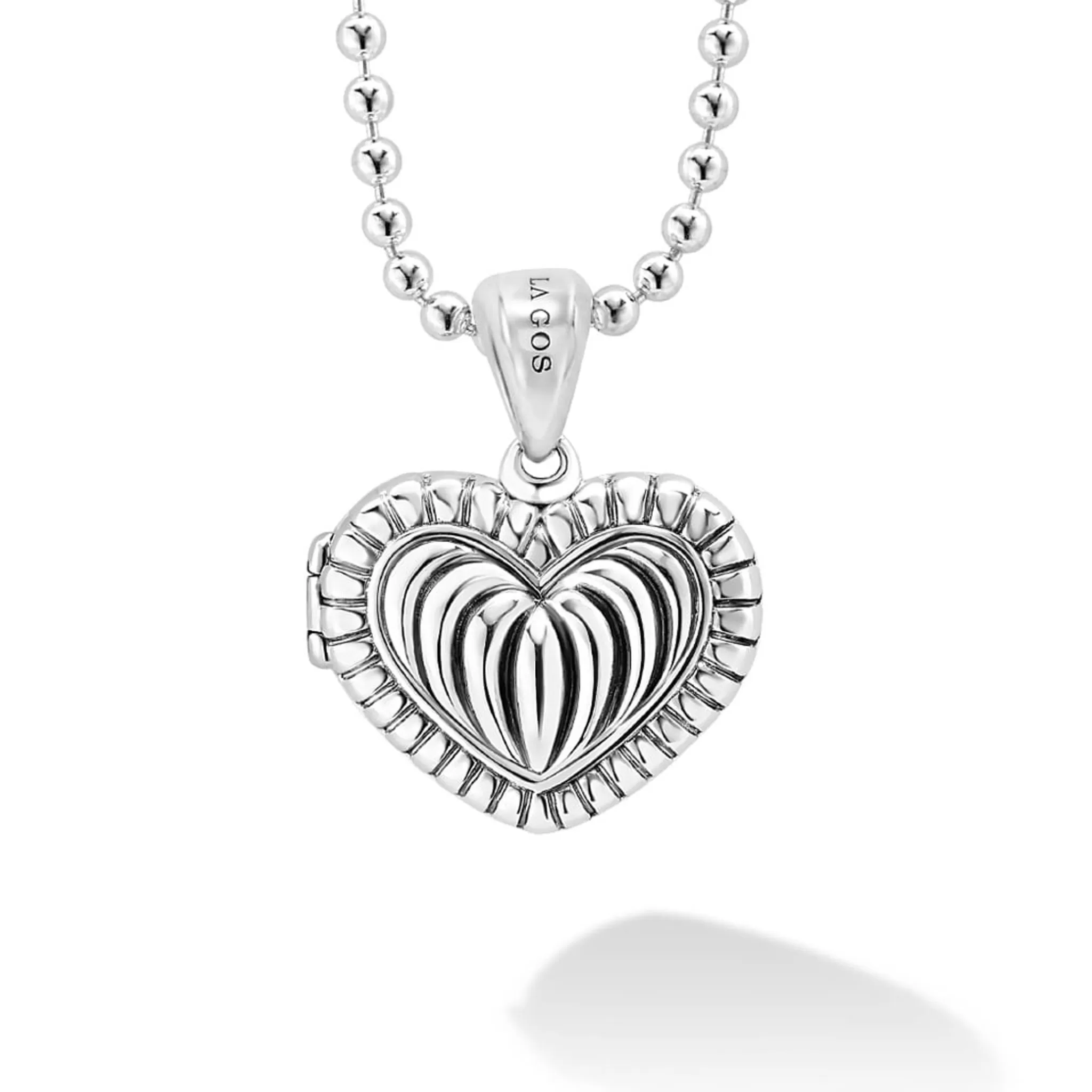 Fashion LAGOS Fluted Heart Locket Necklace