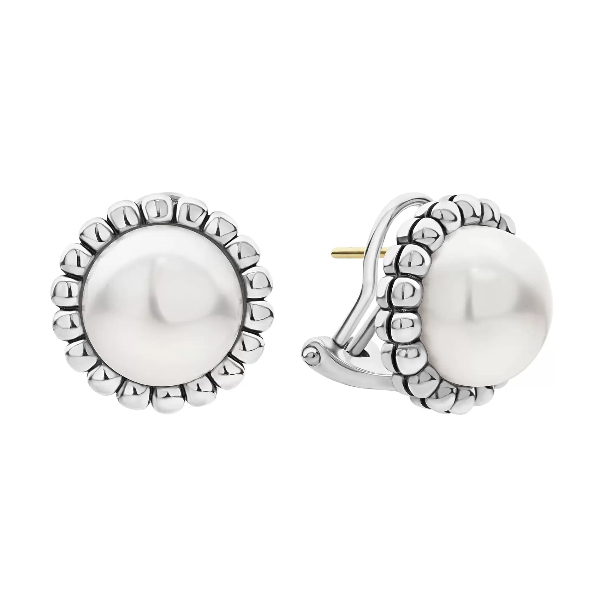 Hot LAGOS Fluted Pearl Stud Earrings