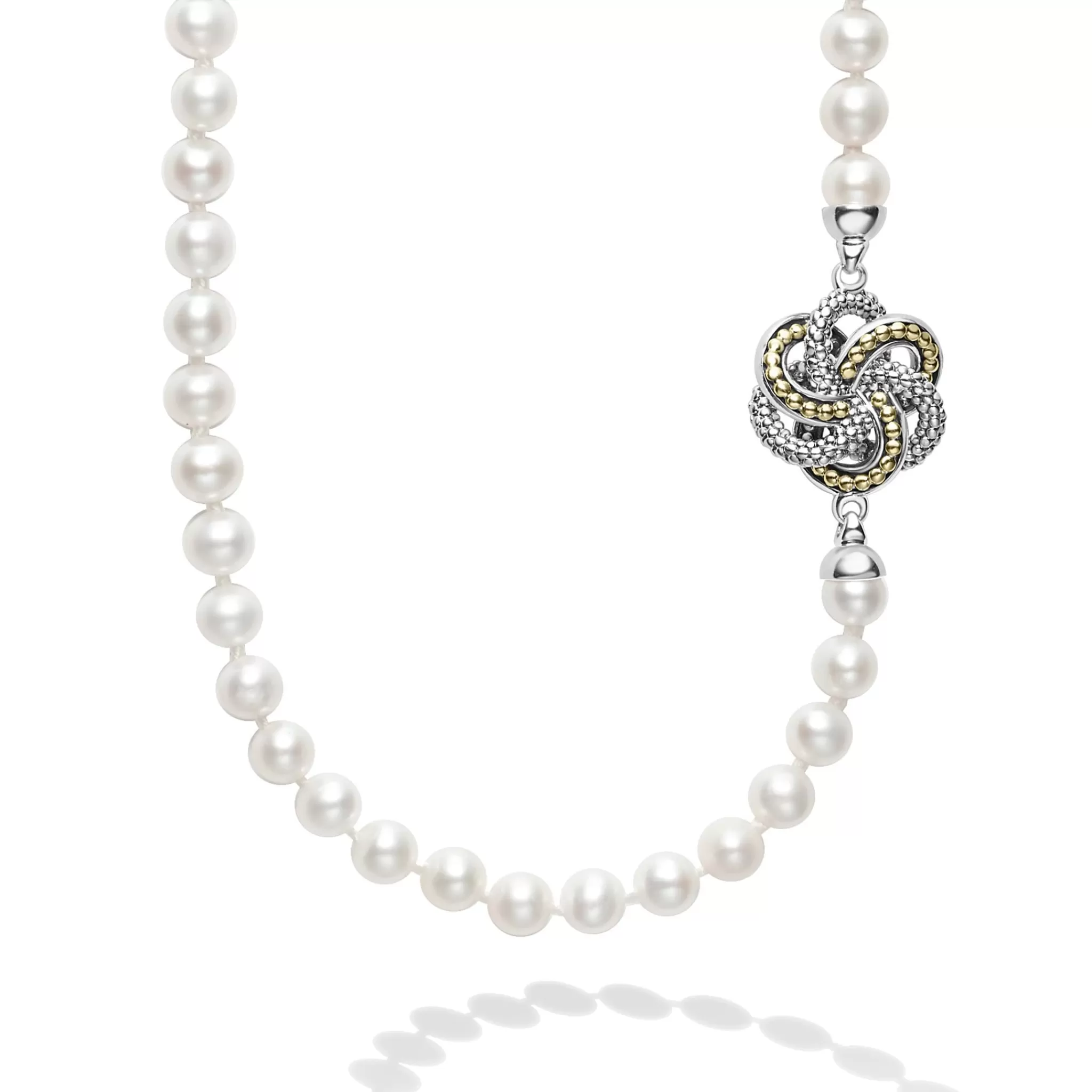 Outlet LAGOS Four Station Love Knot Pearl Necklace