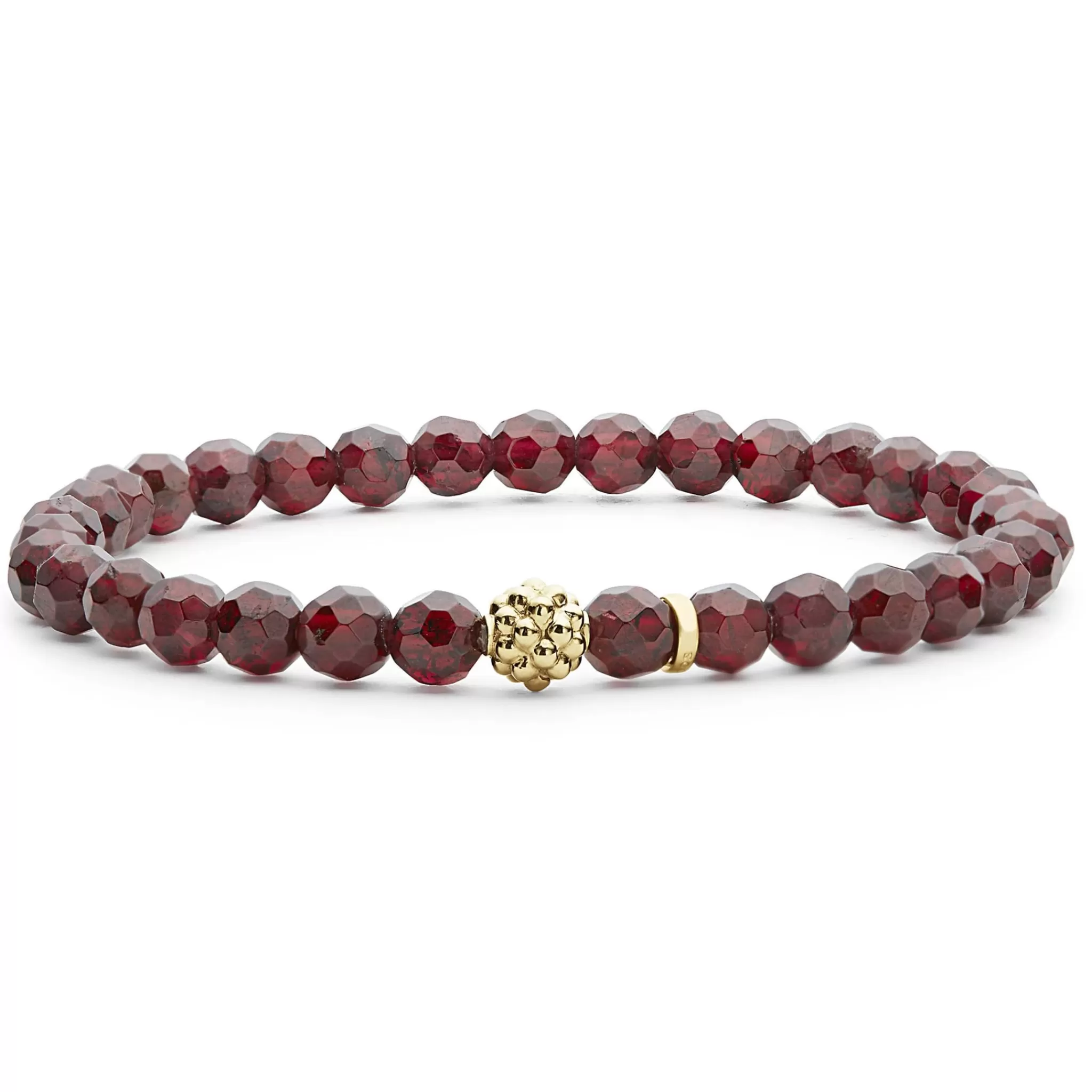 Best Sale LAGOS Garnet Gold Station Bead Bracelet