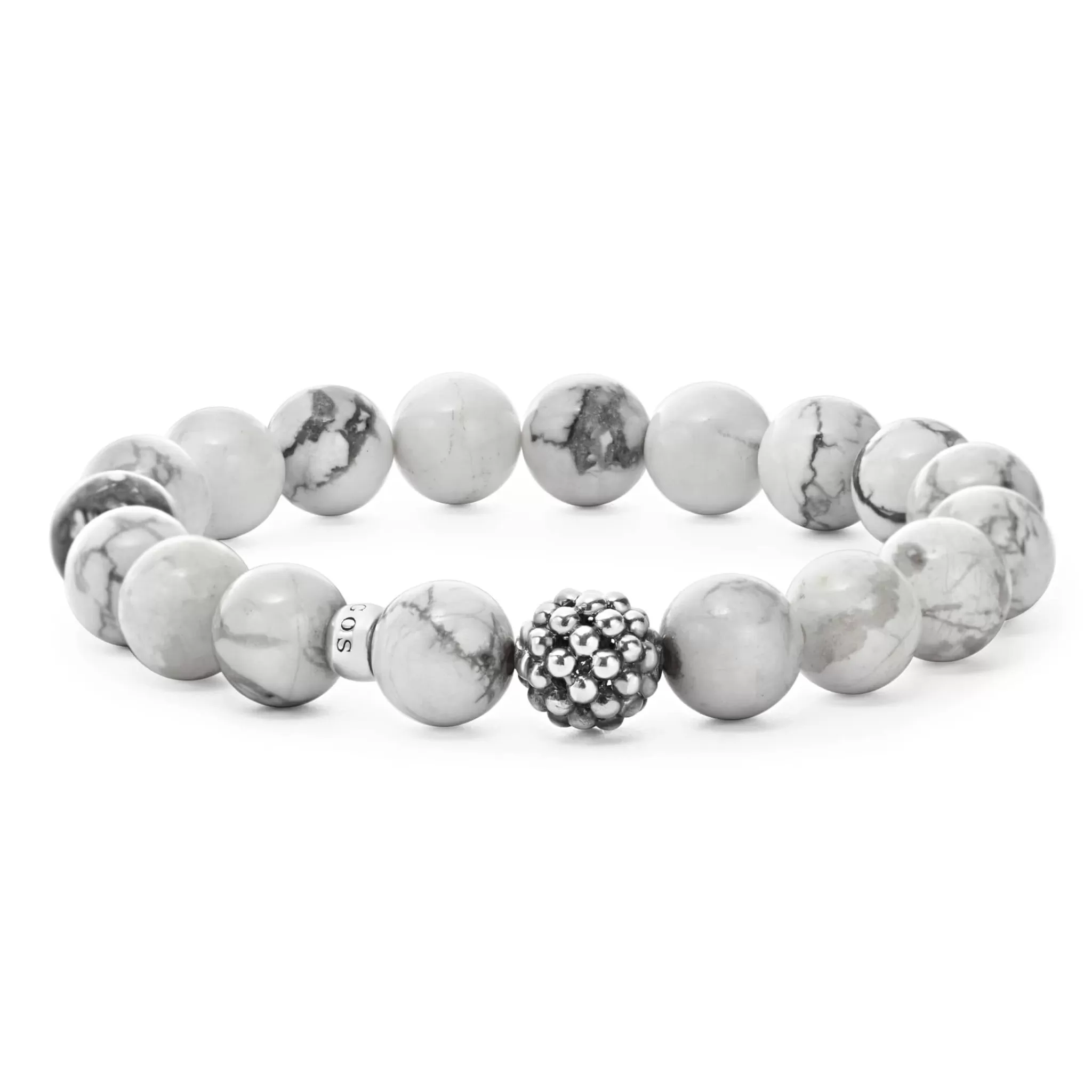 Cheap LAGOS Howlite Silver Station Bead Bracelet