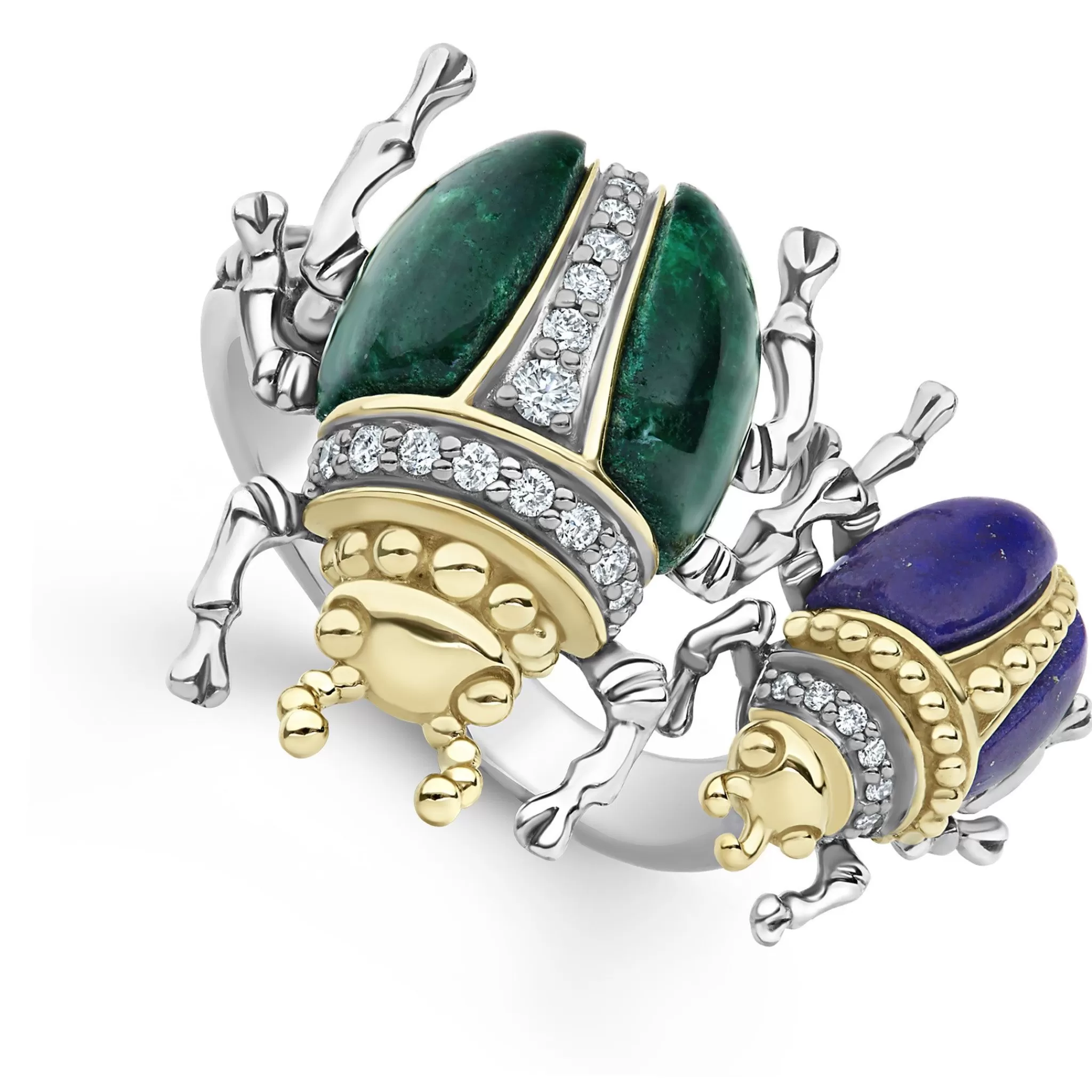 Best LAGOS Jade Double Beetle Diamond Ring