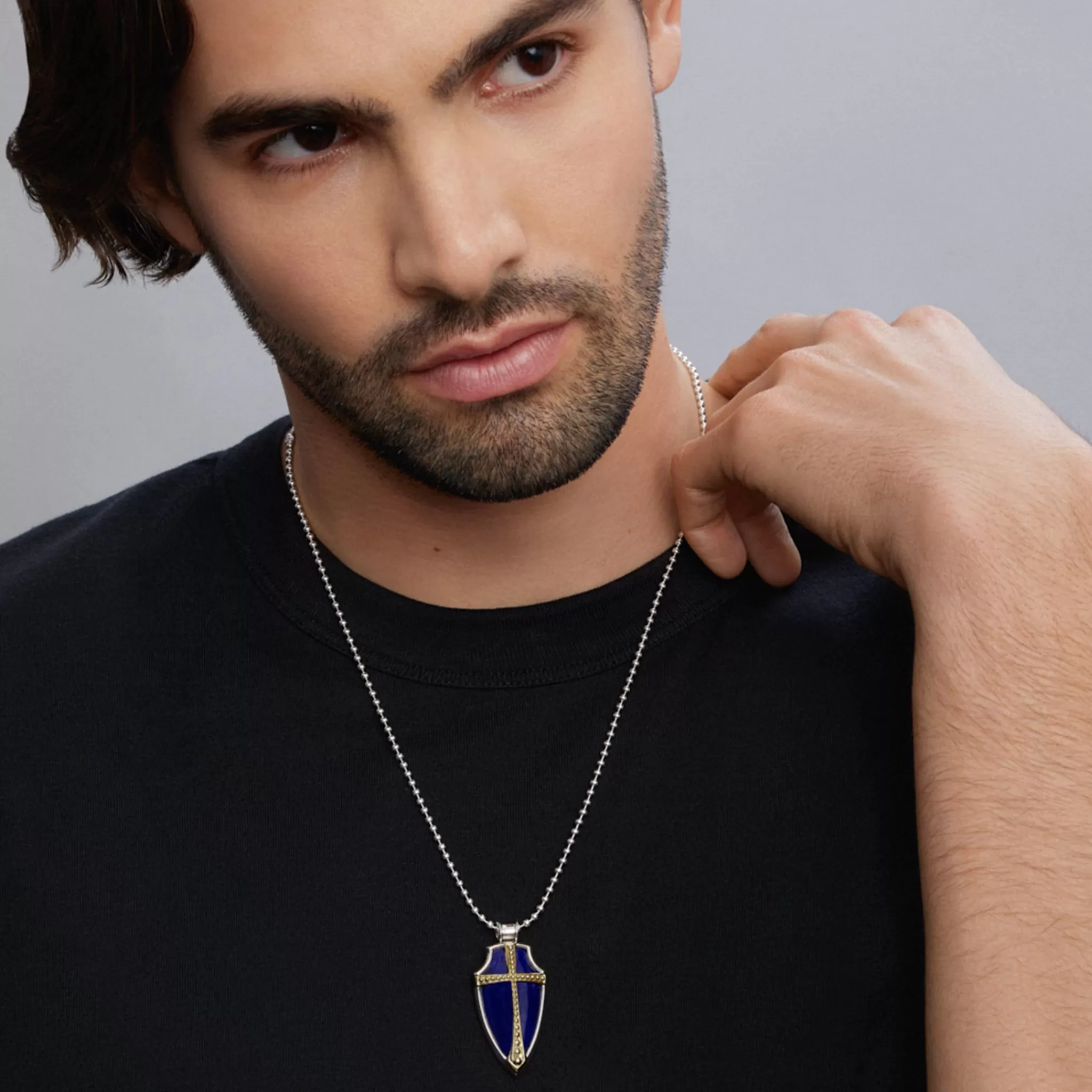 Outlet LAGOS Lapis Shield Amulet