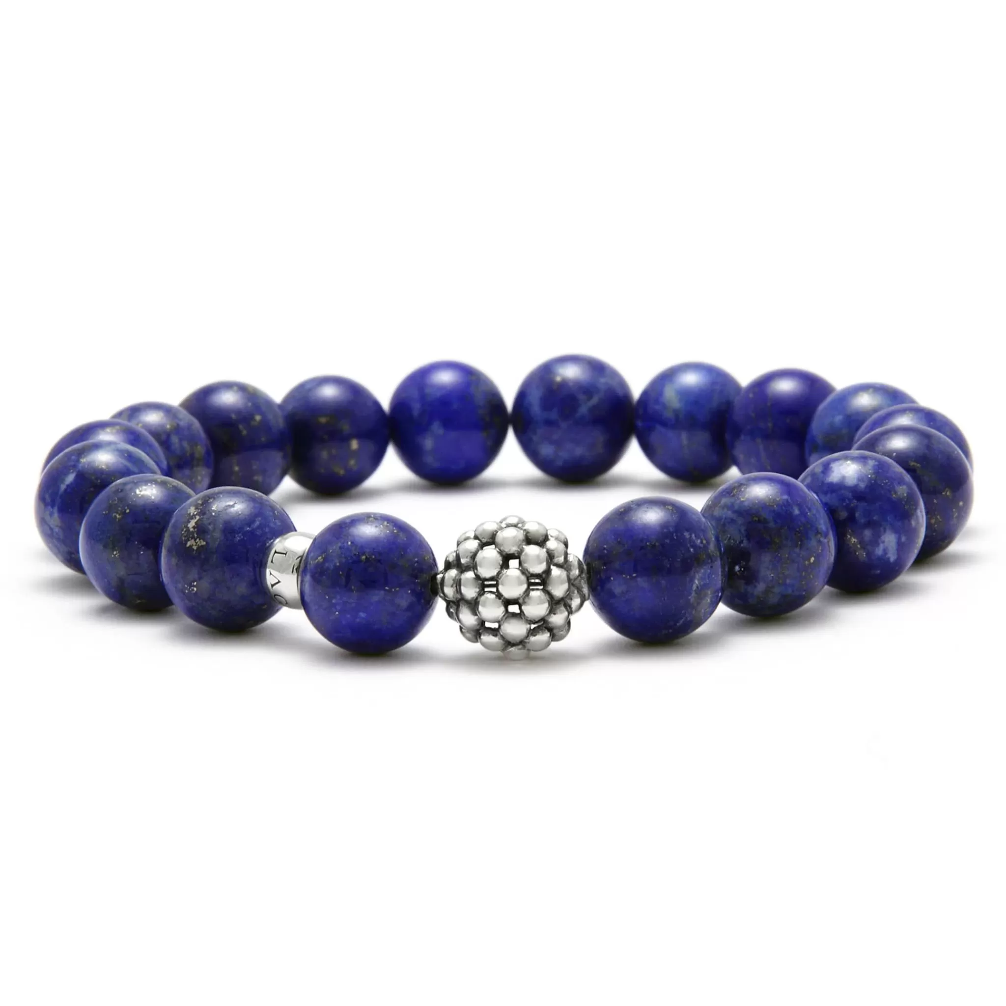 Discount LAGOS Lapis Silver Station Bead Bracelet