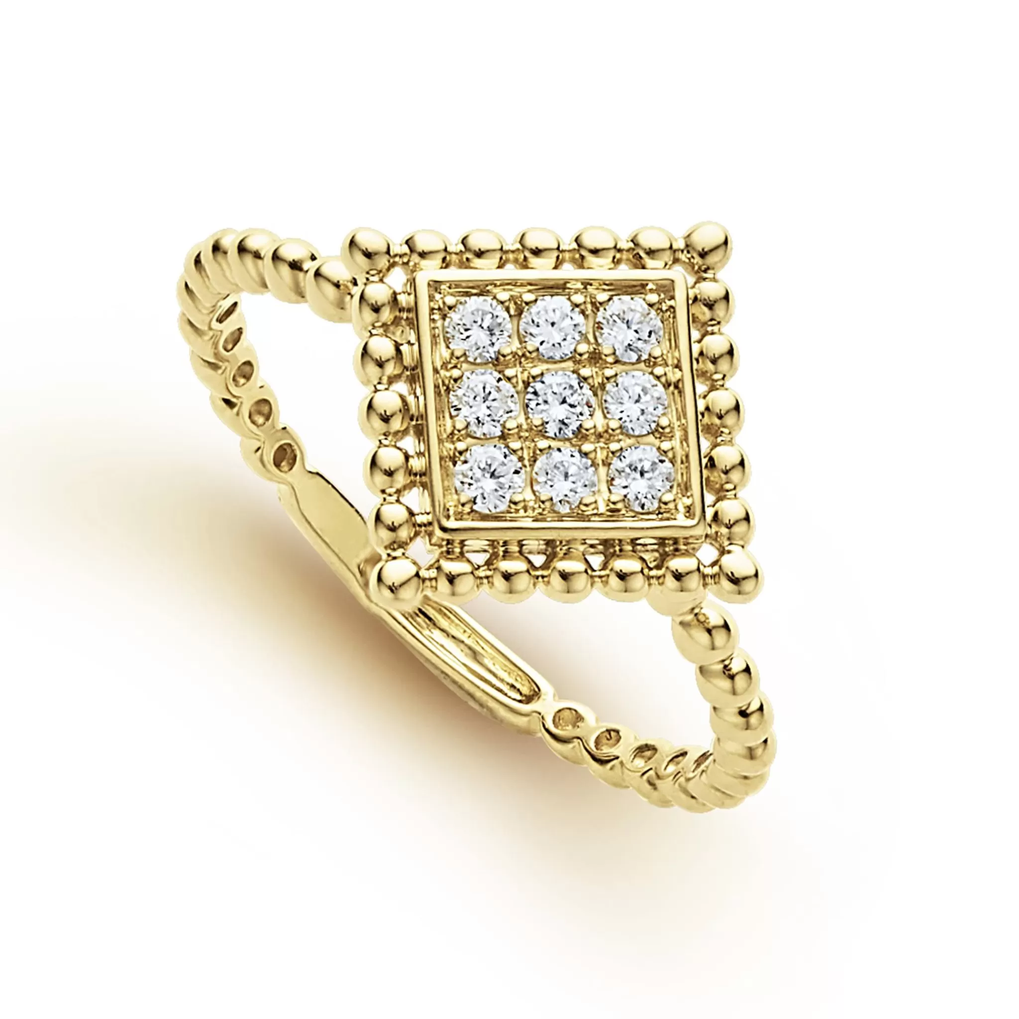 Best Sale LAGOS Large 18K Gold Diamond Ring