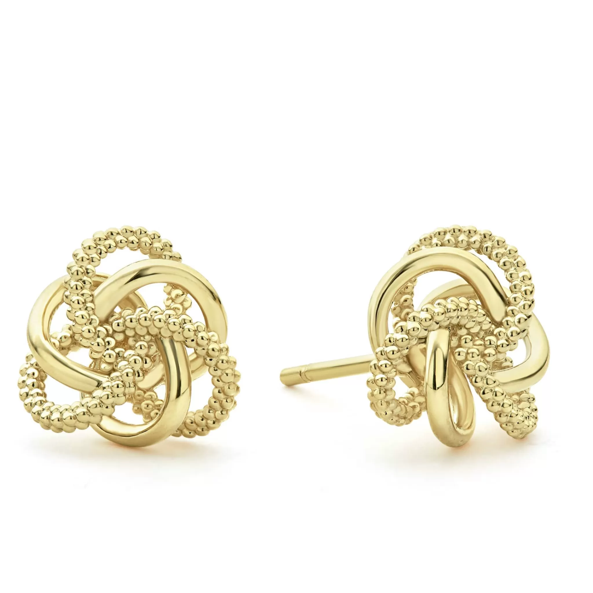 Store LAGOS Large 18K Gold Love Knot Stud Earrings