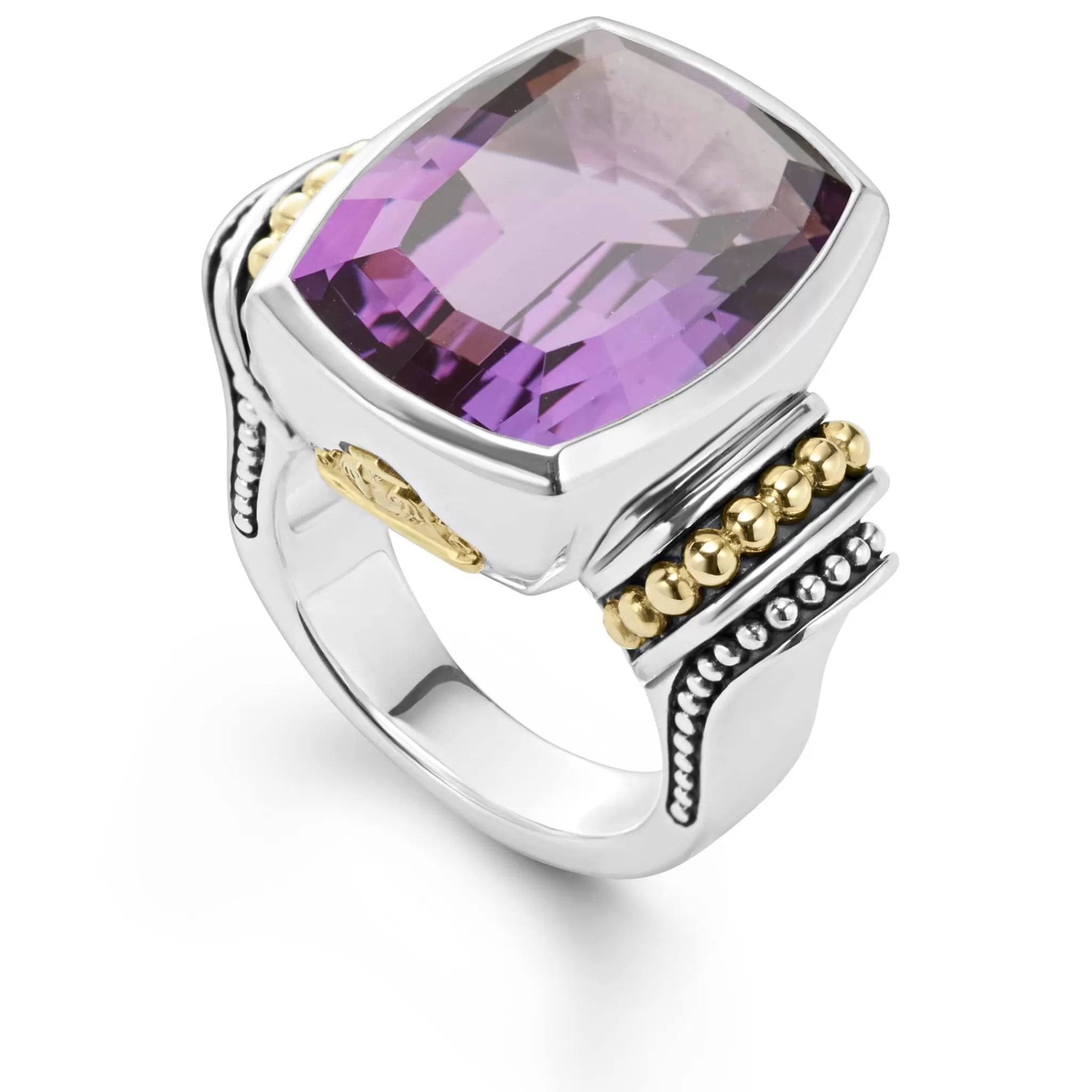 Hot LAGOS Large Amethyst Statement Ring