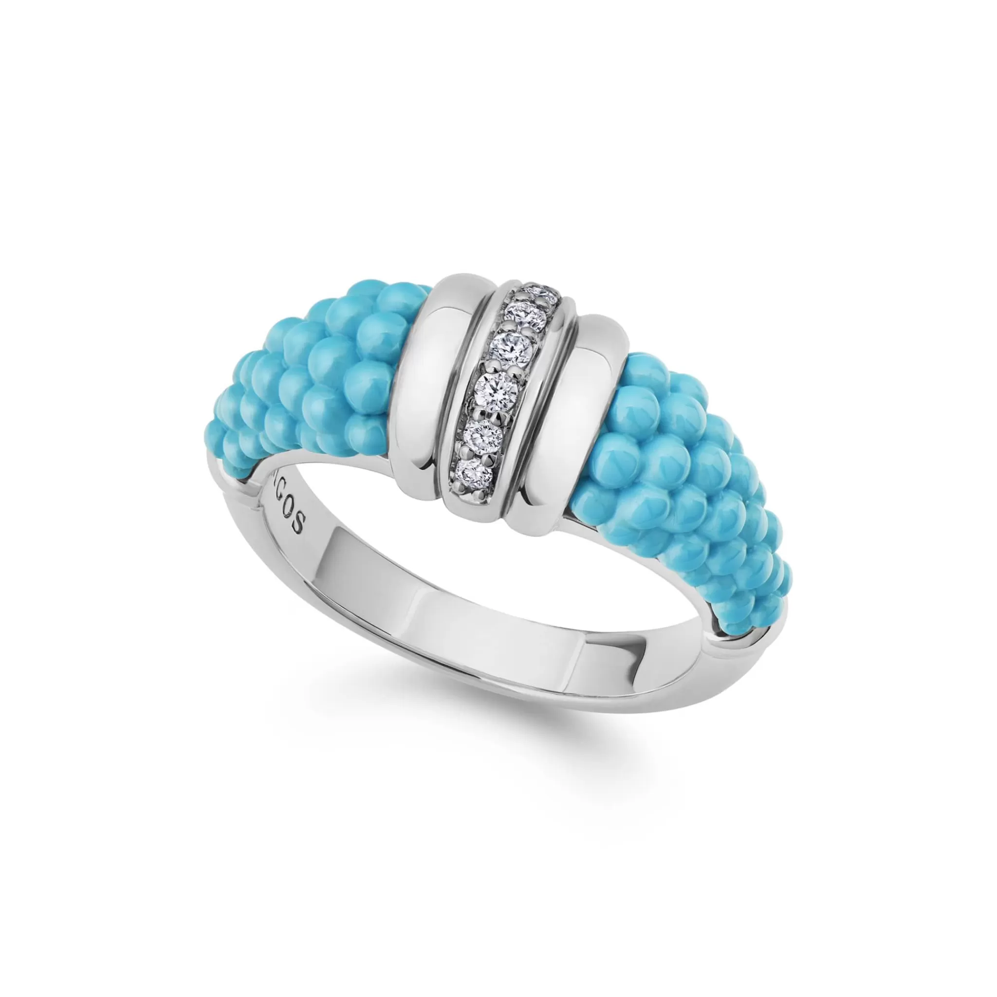 Discount LAGOS Large Ceramic Diamond Stacking Ring