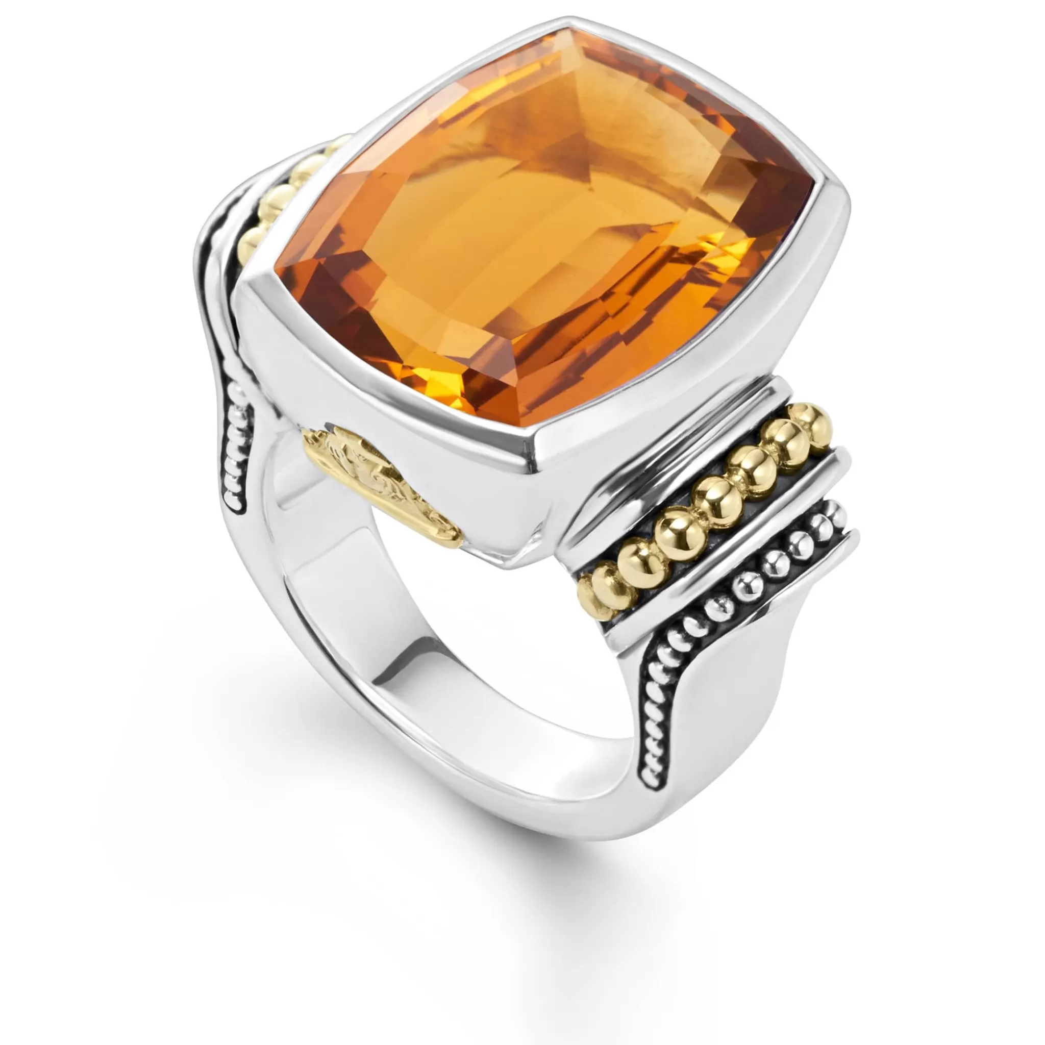 New LAGOS Large Citrine Statement Ring