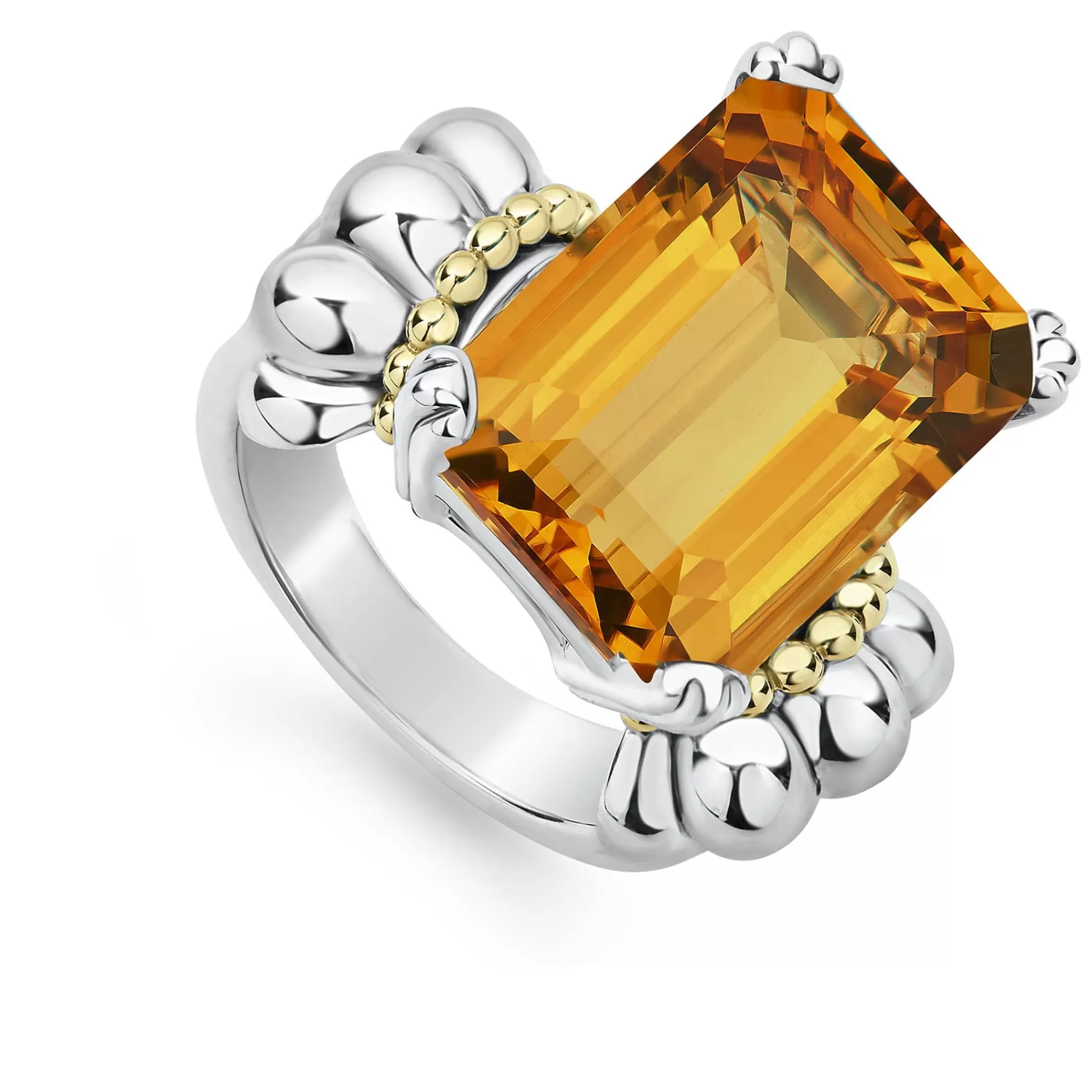 Outlet LAGOS Large Emerald-Cut Citrine Ring