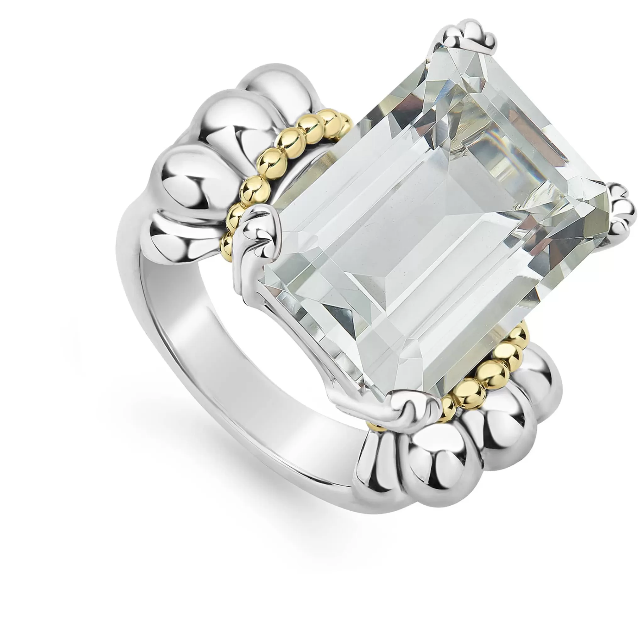 Clearance LAGOS Large Emerald-Cut White Topaz Ring