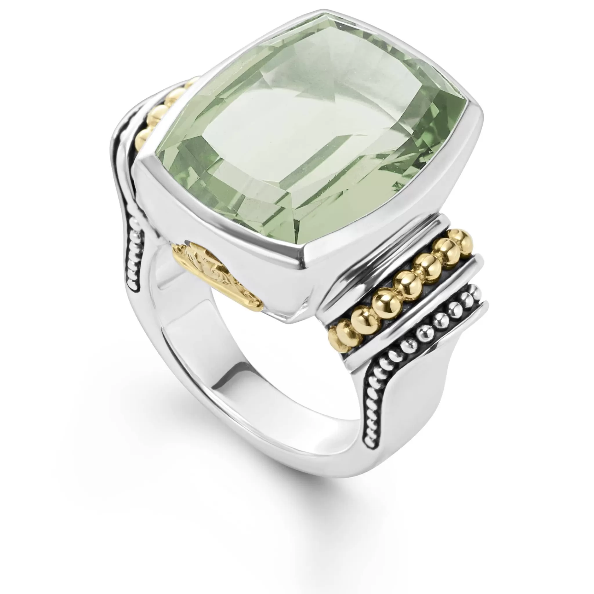 Hot LAGOS Large Prasiolite Statement Ring