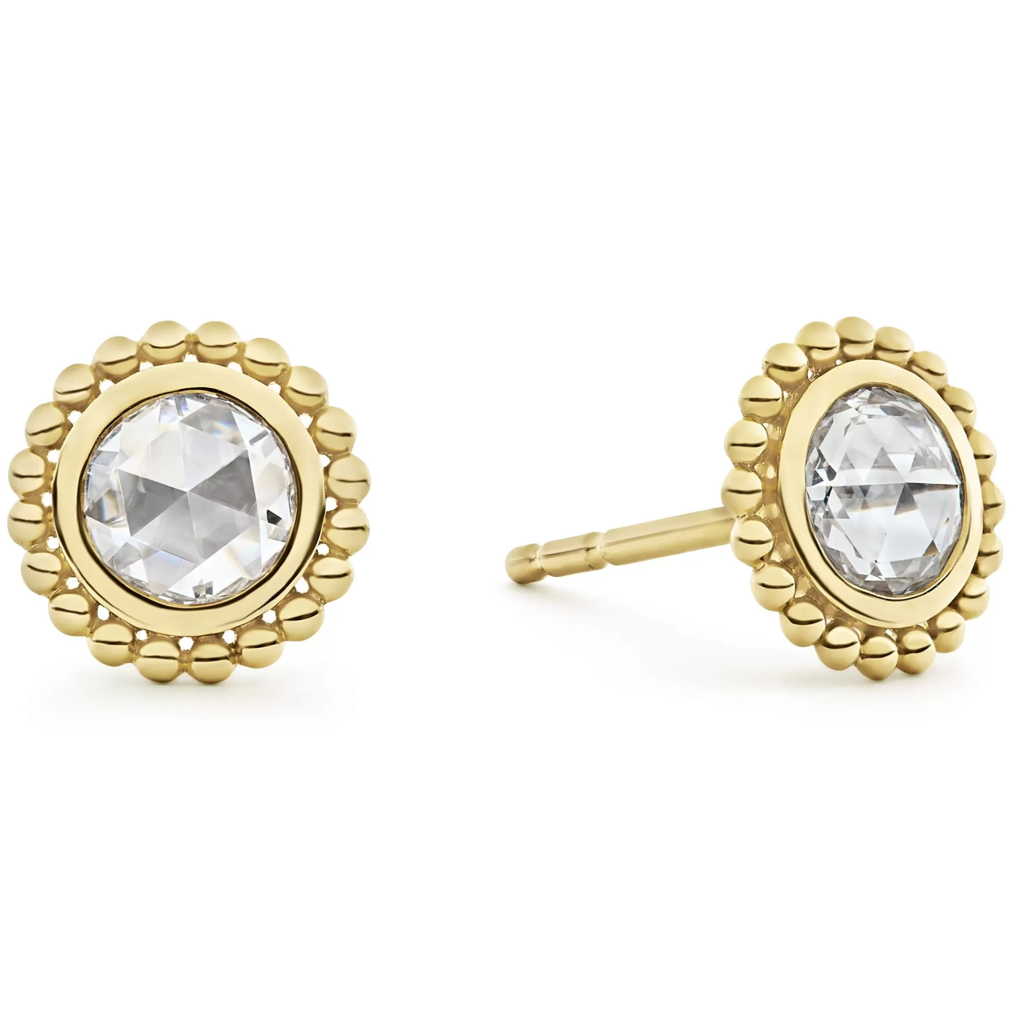 Clearance LAGOS Large Rose Cut Diamond Stud Earrings