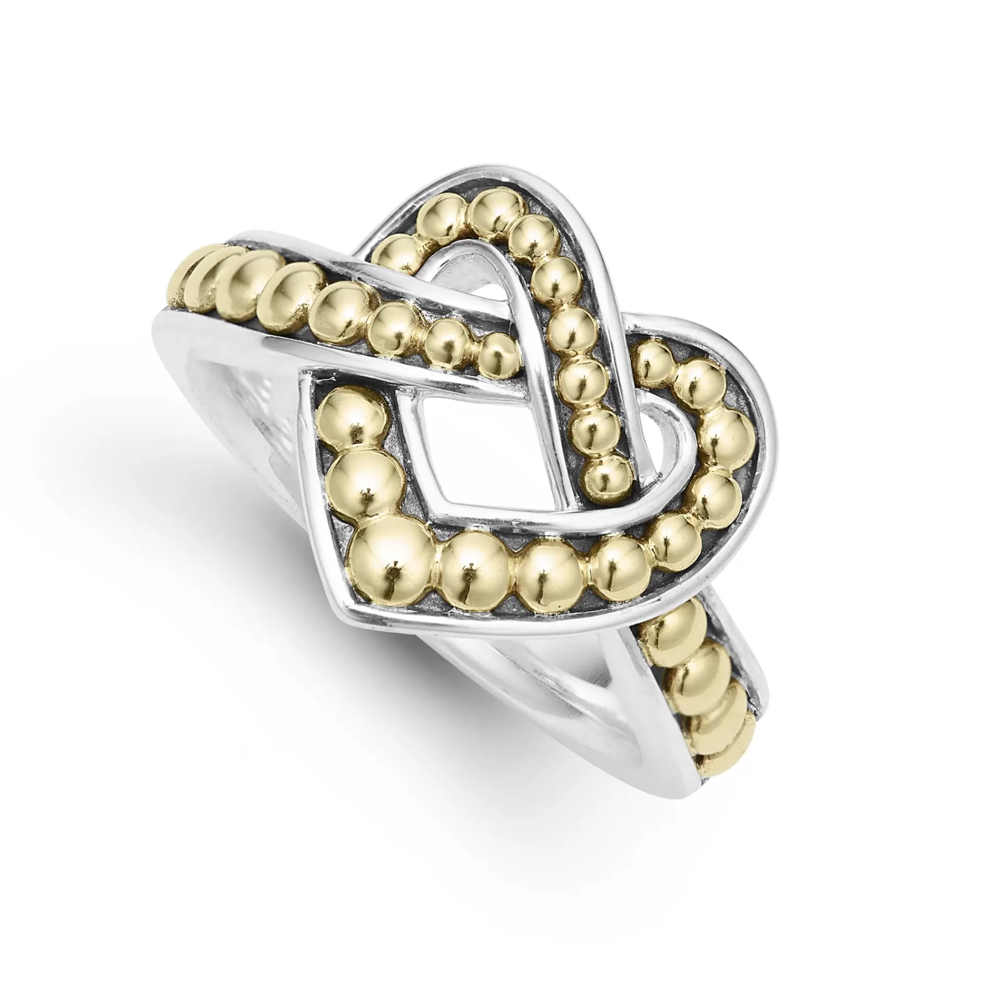 Shop LAGOS Large Two-Tone Heart Ring