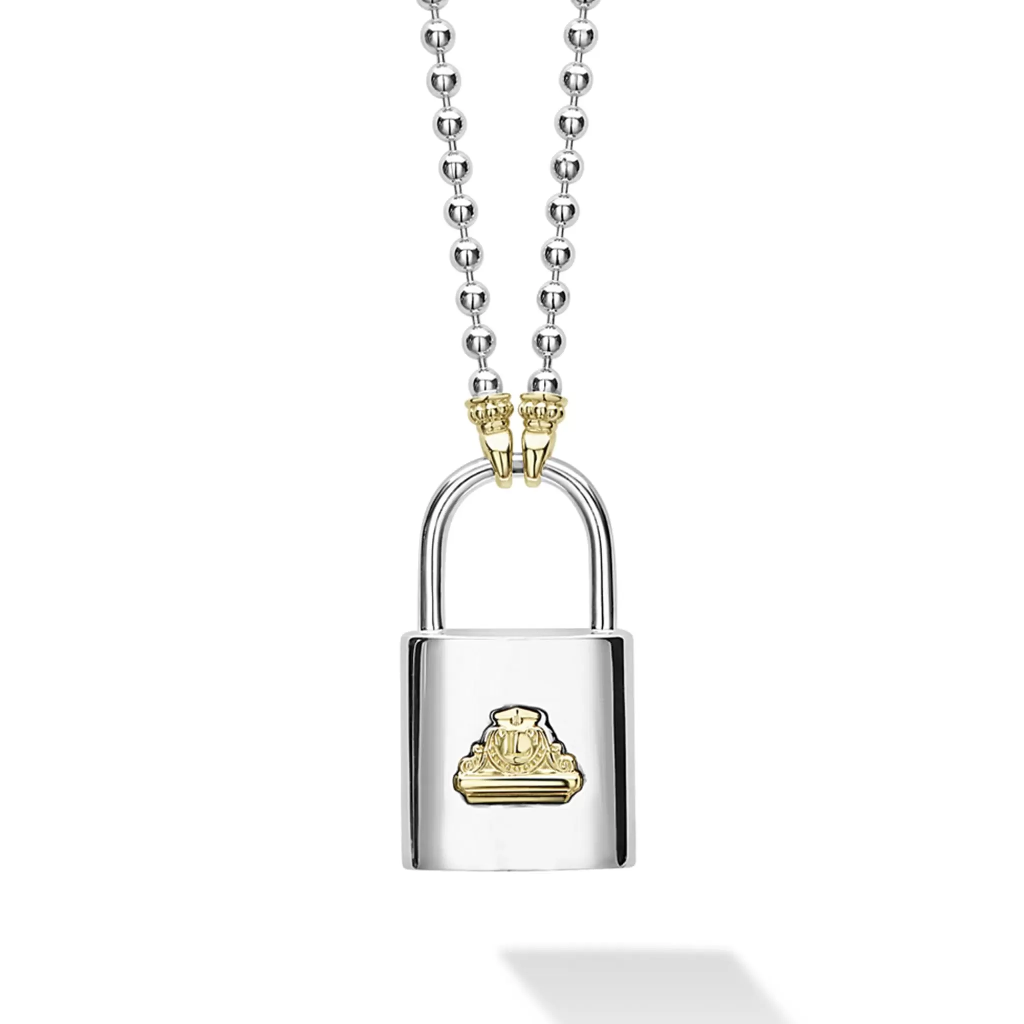 Best LAGOS Large Two-Tone Lock Necklace