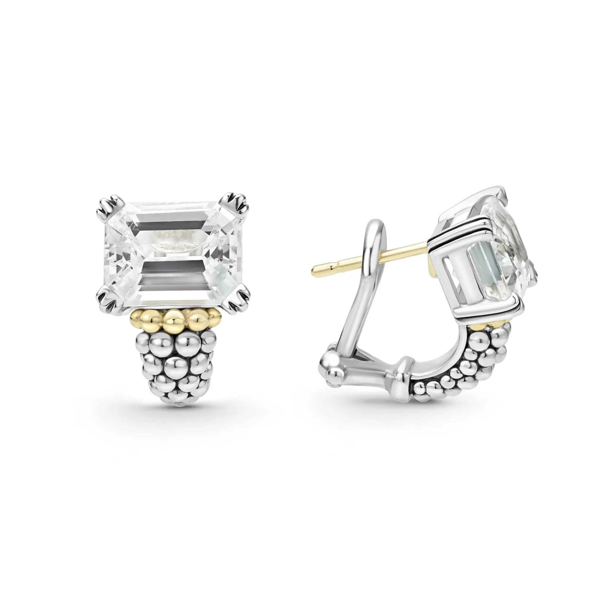 Cheap LAGOS Large White Topaz Huggie Earrings