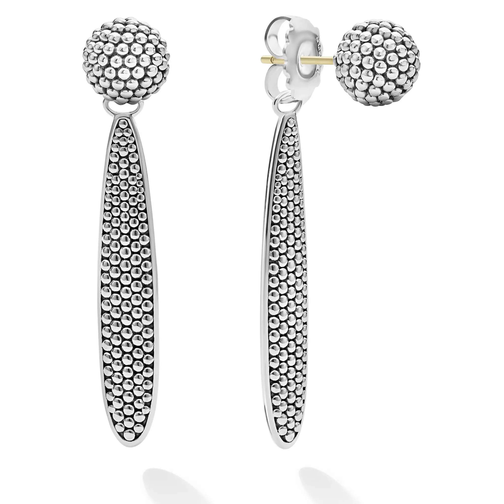 Cheap LAGOS Long Caviar Beaded Drop Earrings