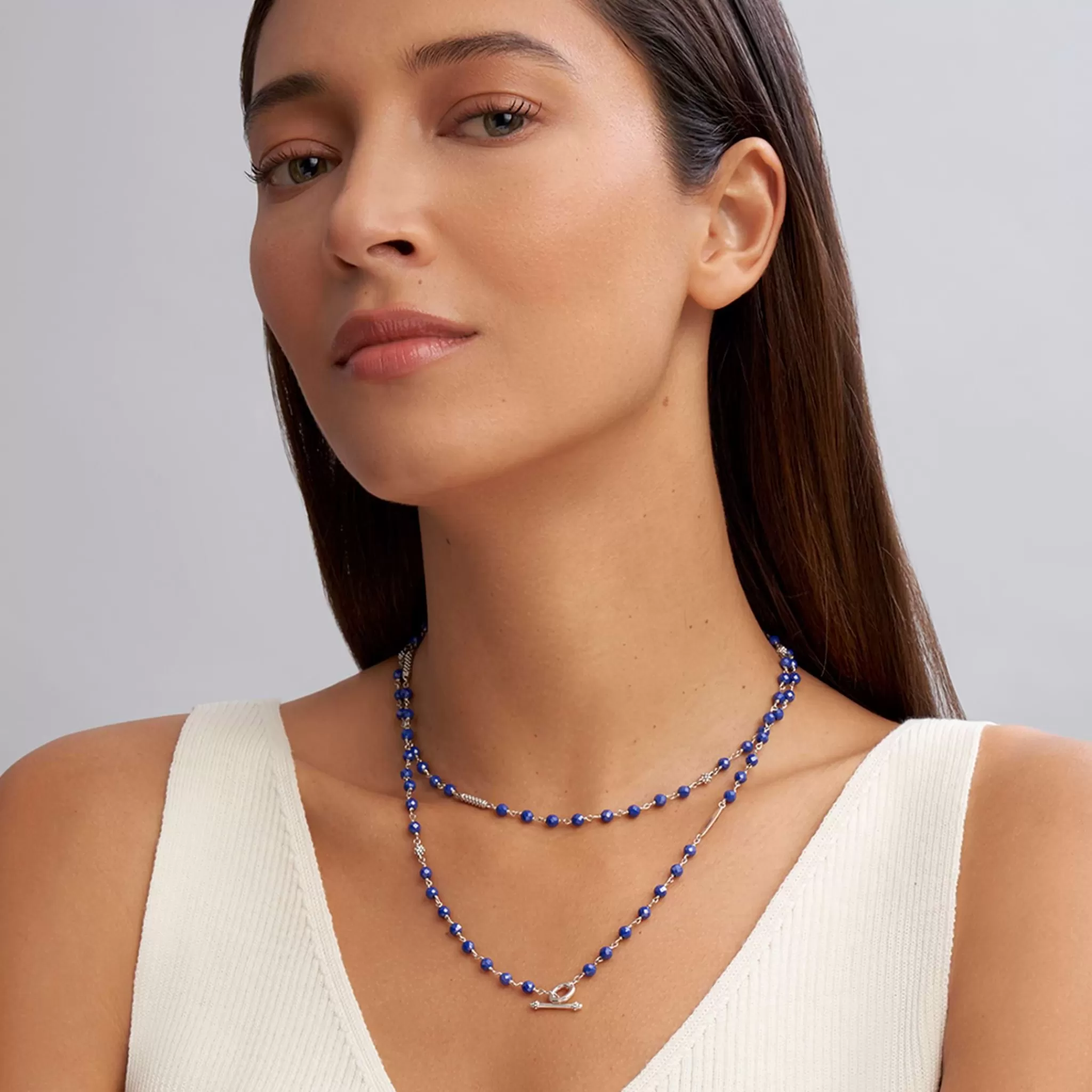 Best LAGOS Long Ultramarine Ceramic Beaded Necklace