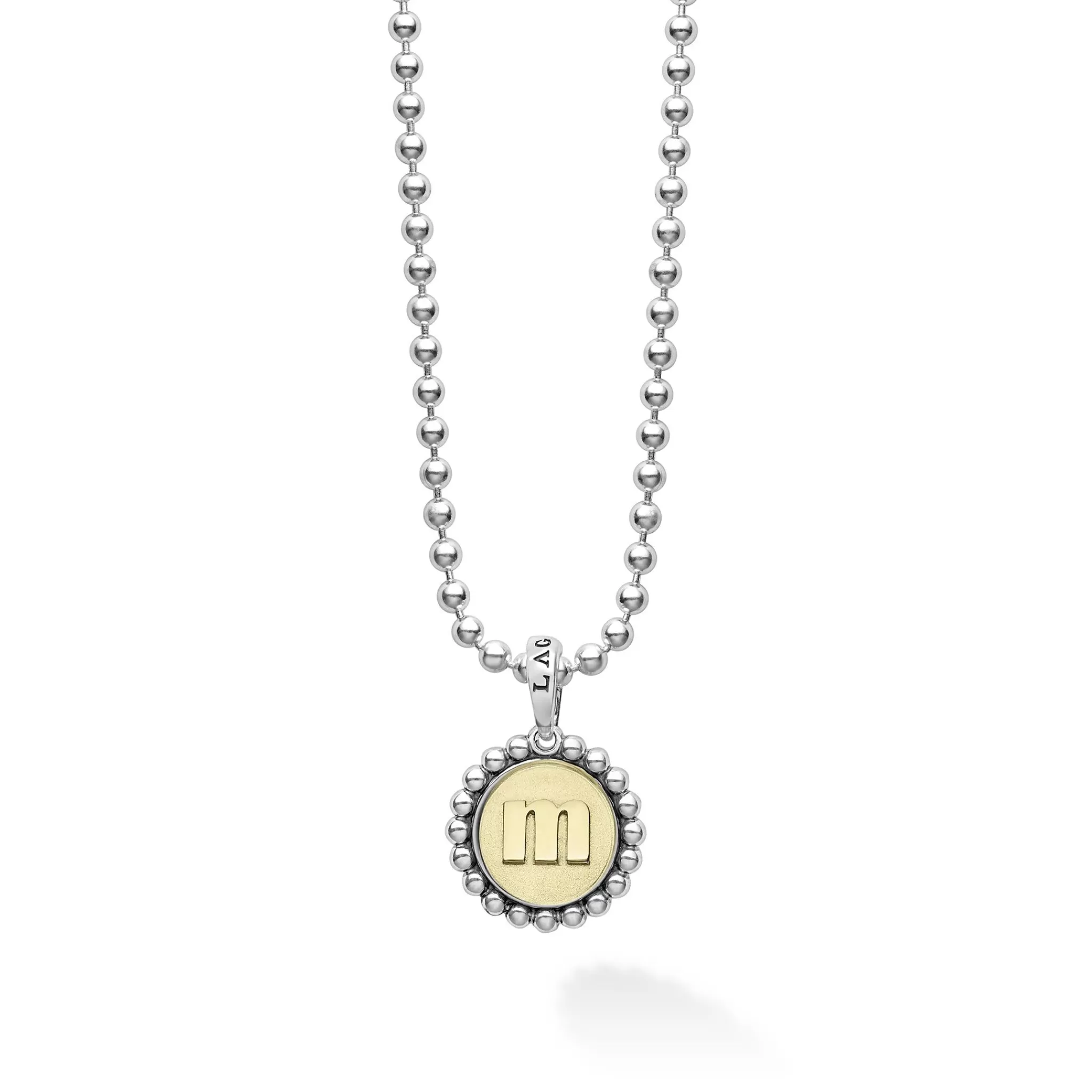 Cheap LAGOS M Initial Charm Necklace