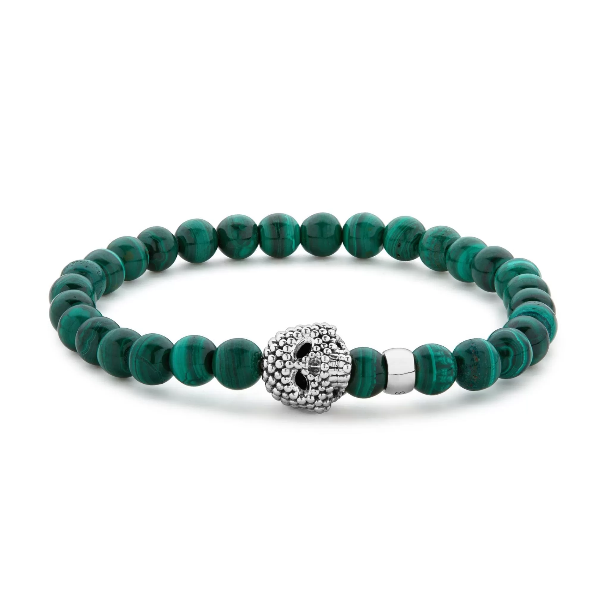 Shop LAGOS Malachite Skull Bracelet