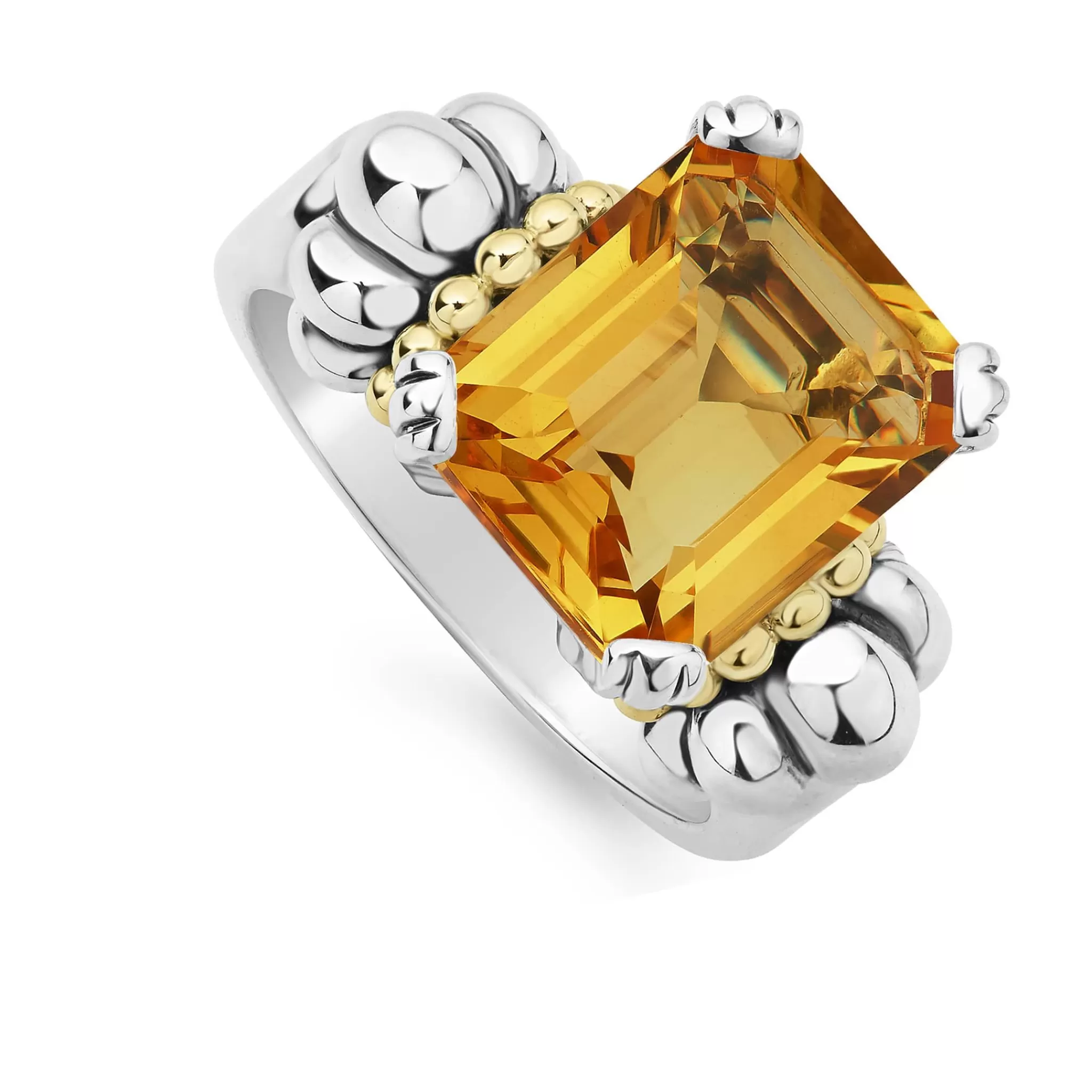 Shop LAGOS Medium Emerald-Cut Citrine Ring