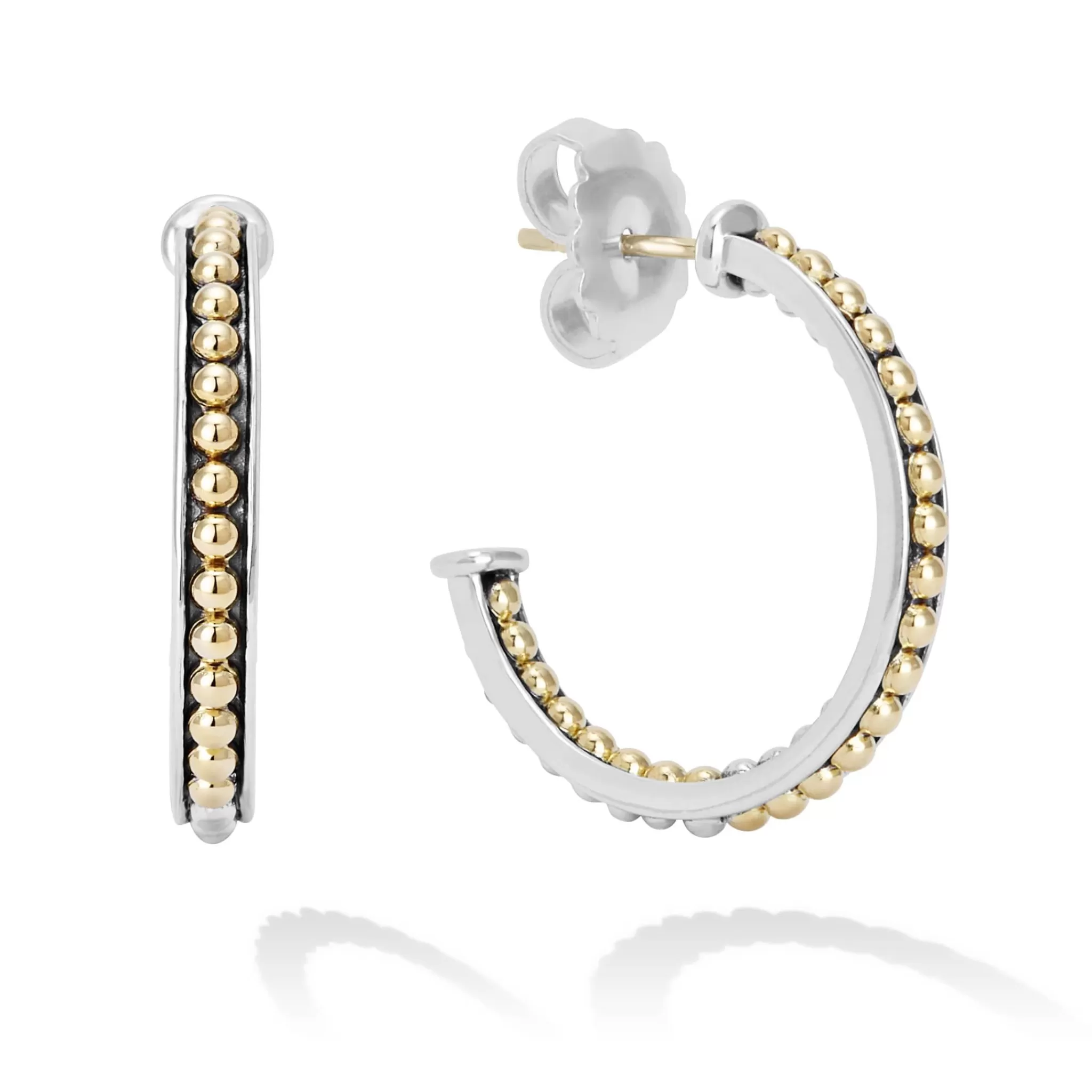 Clearance LAGOS Medium Two-Tone Hoop Earrings