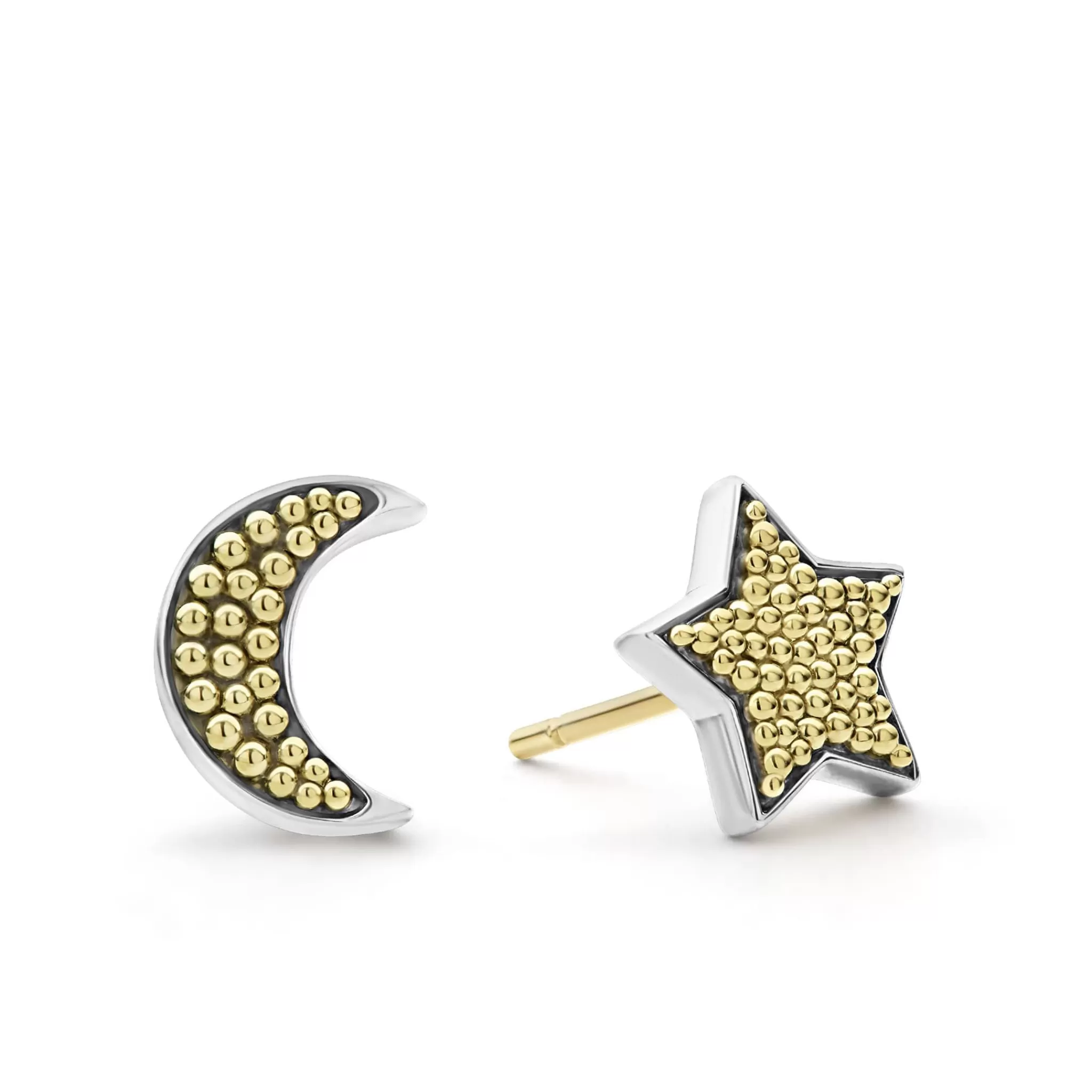 Fashion LAGOS Moon And Star Stud Earrings