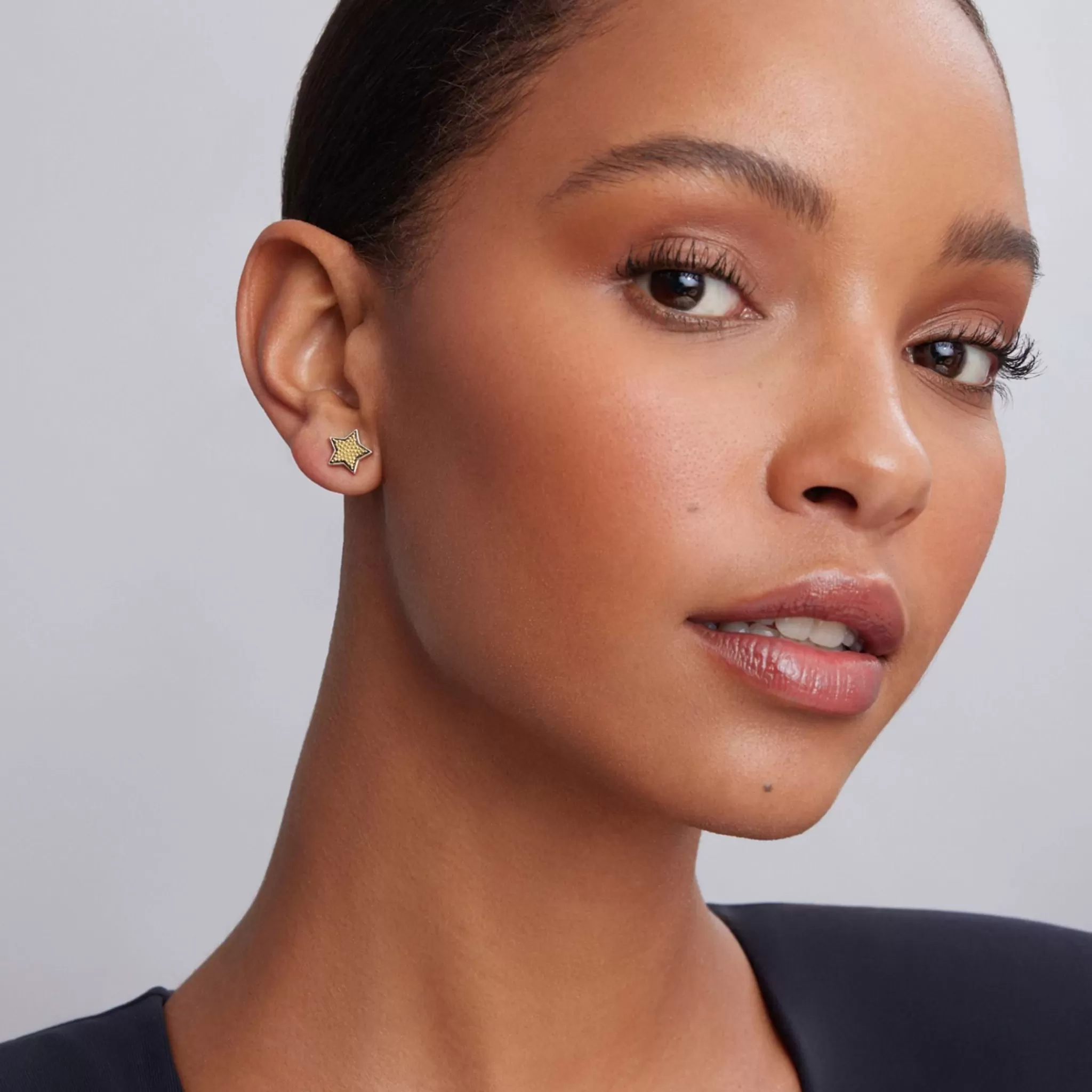 Fashion LAGOS Moon And Star Stud Earrings