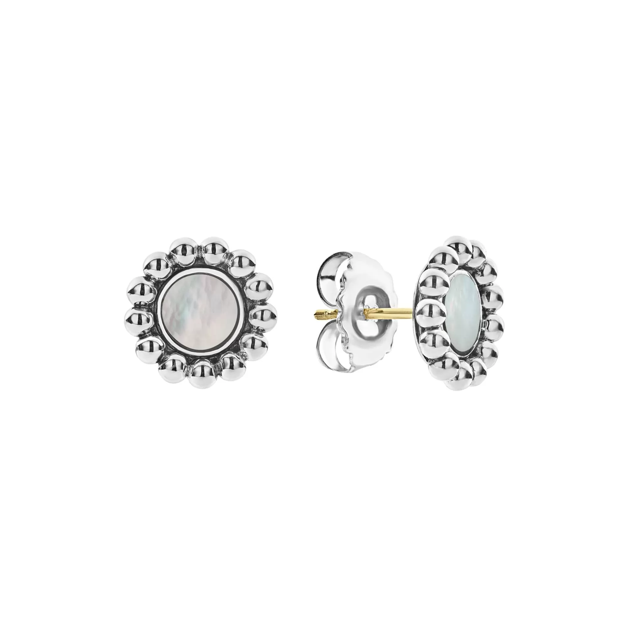 Cheap LAGOS Mother Of Pearl Circle Stud Earrings