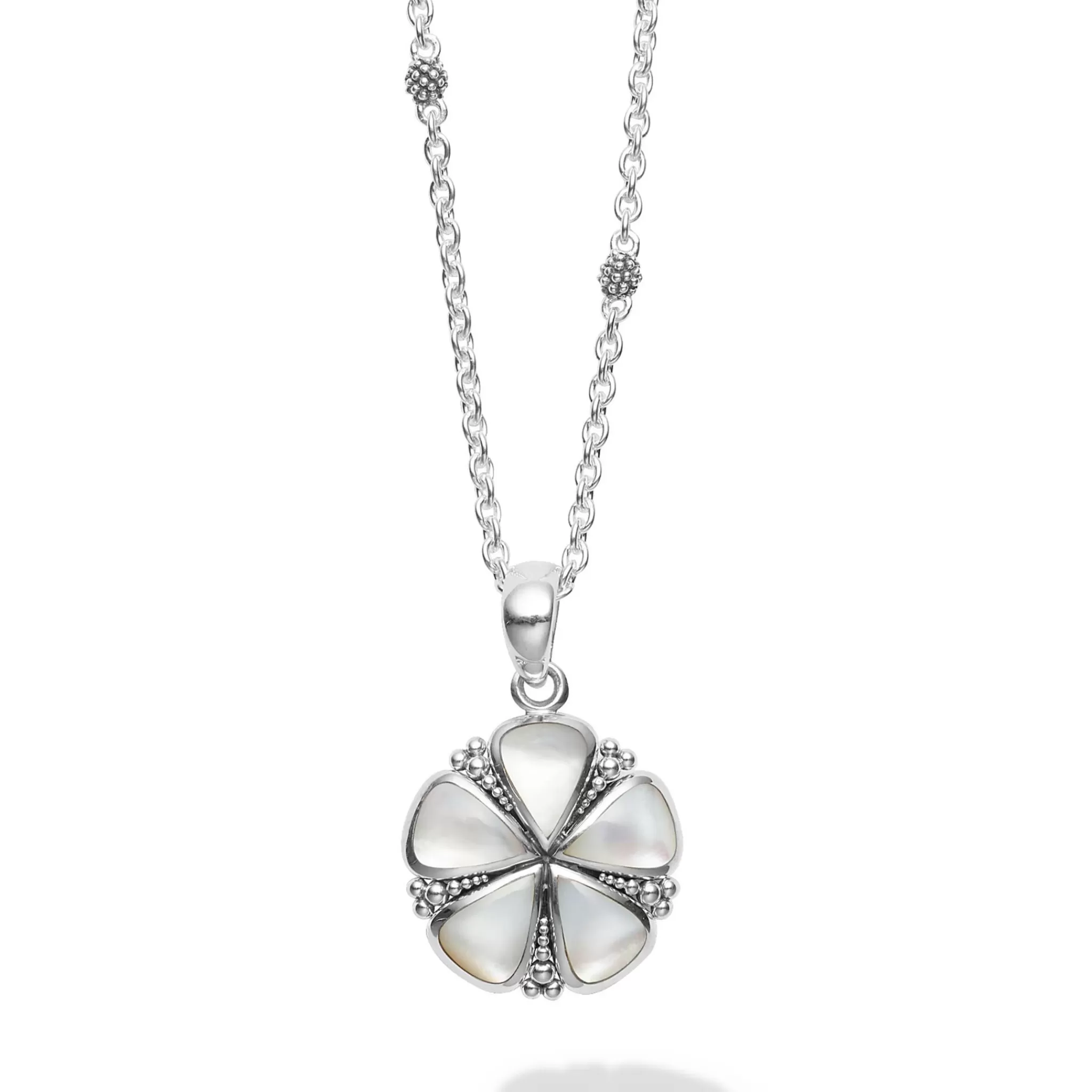 Sale LAGOS Mother Of Pearl Flower Pendant Necklace