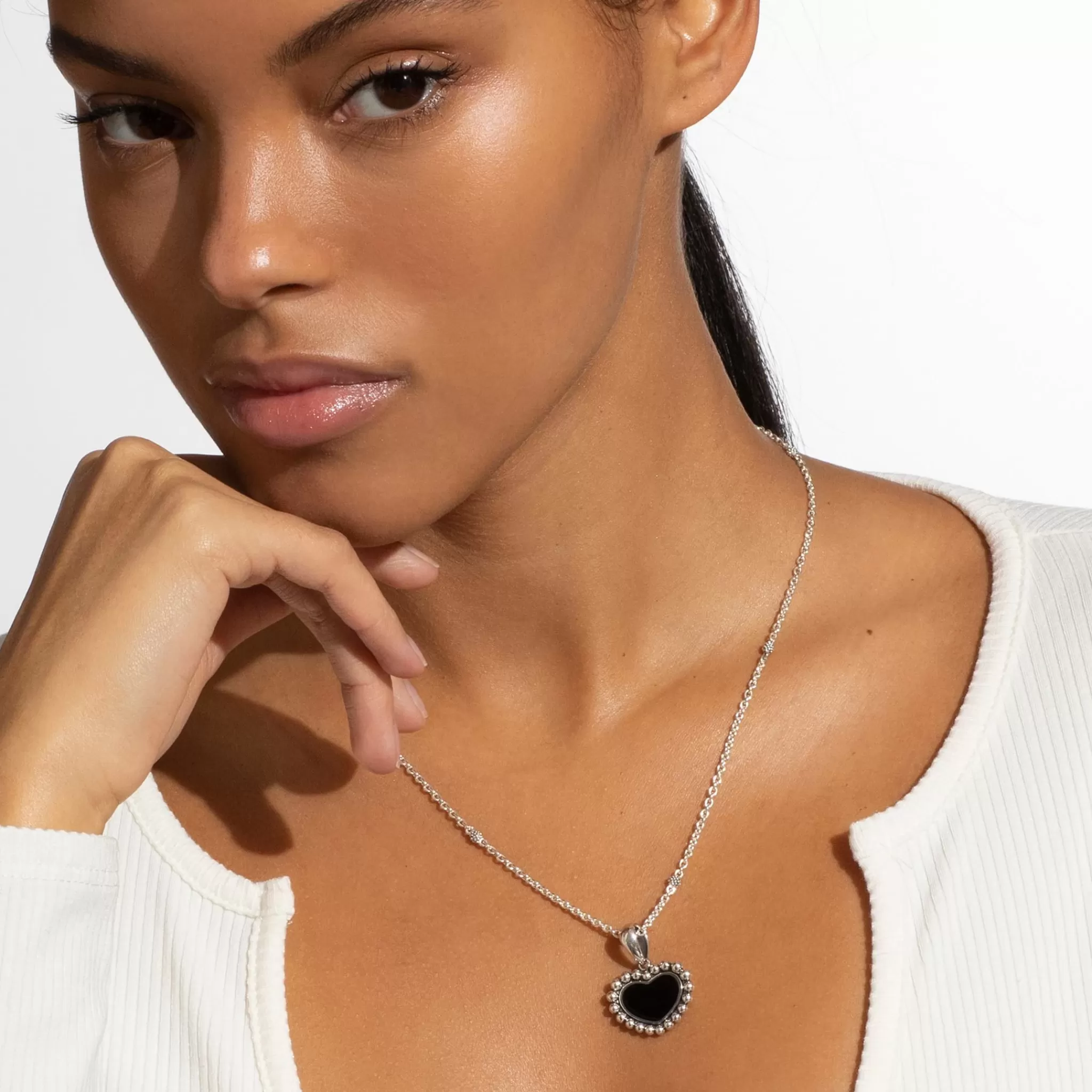 Best Sale LAGOS Onyx Heart Necklace