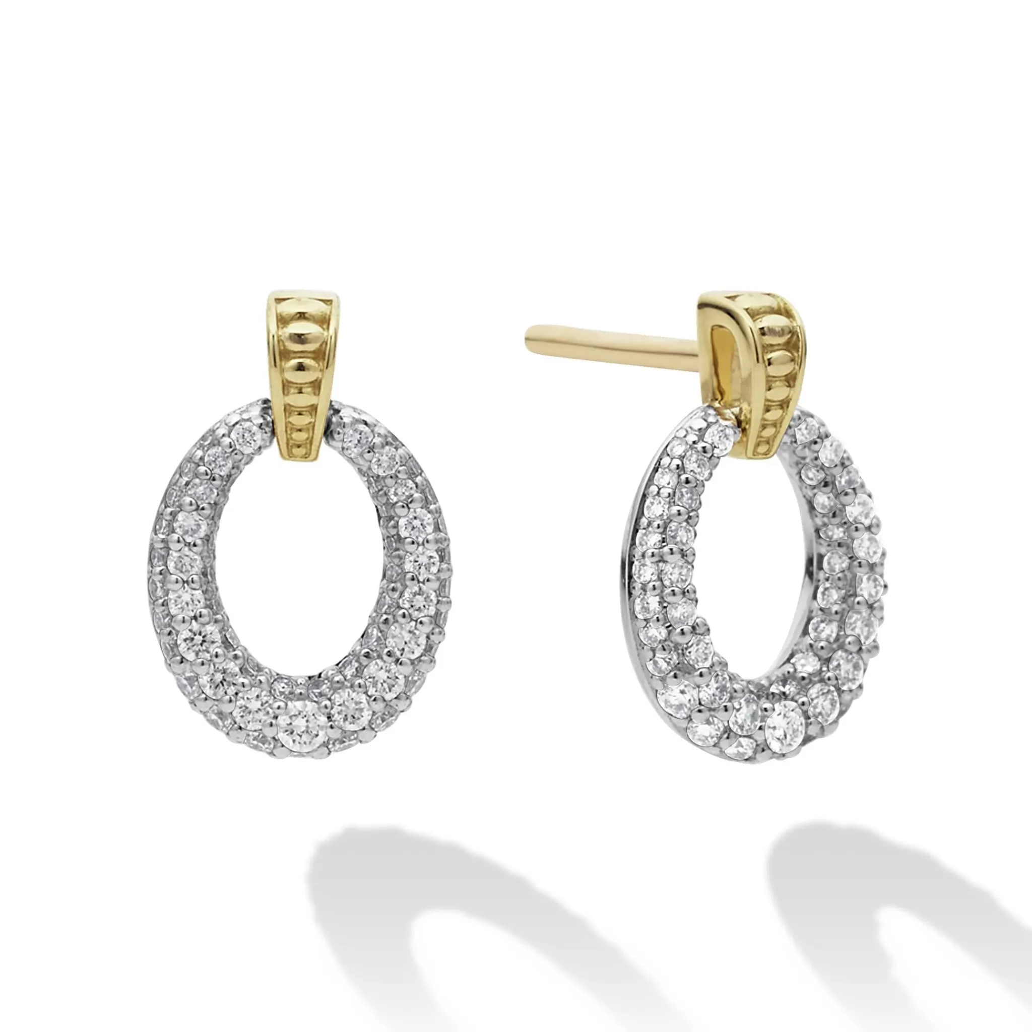 Fashion LAGOS Oval Drop Diamond Earring