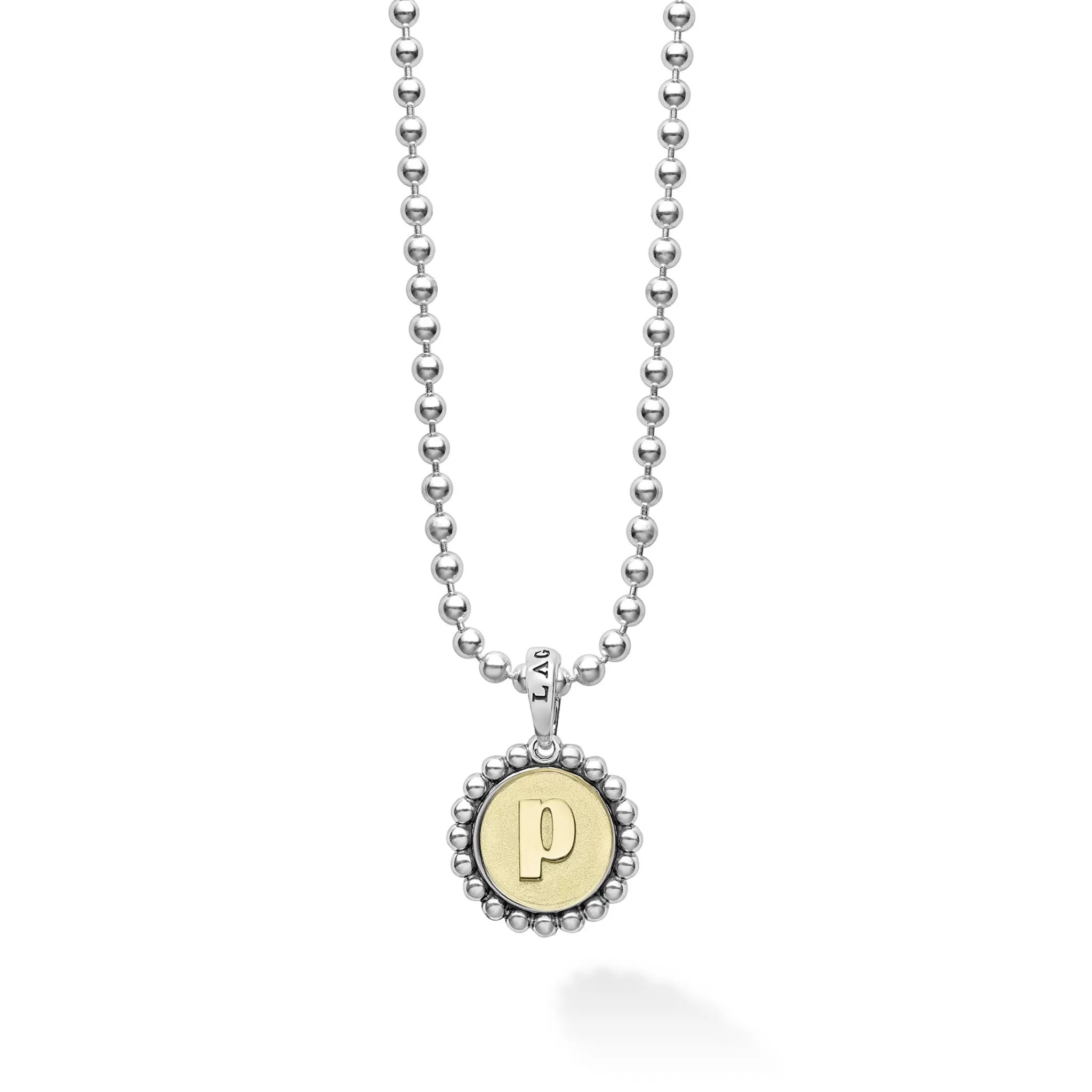 Clearance LAGOS P Initial Charm Necklace